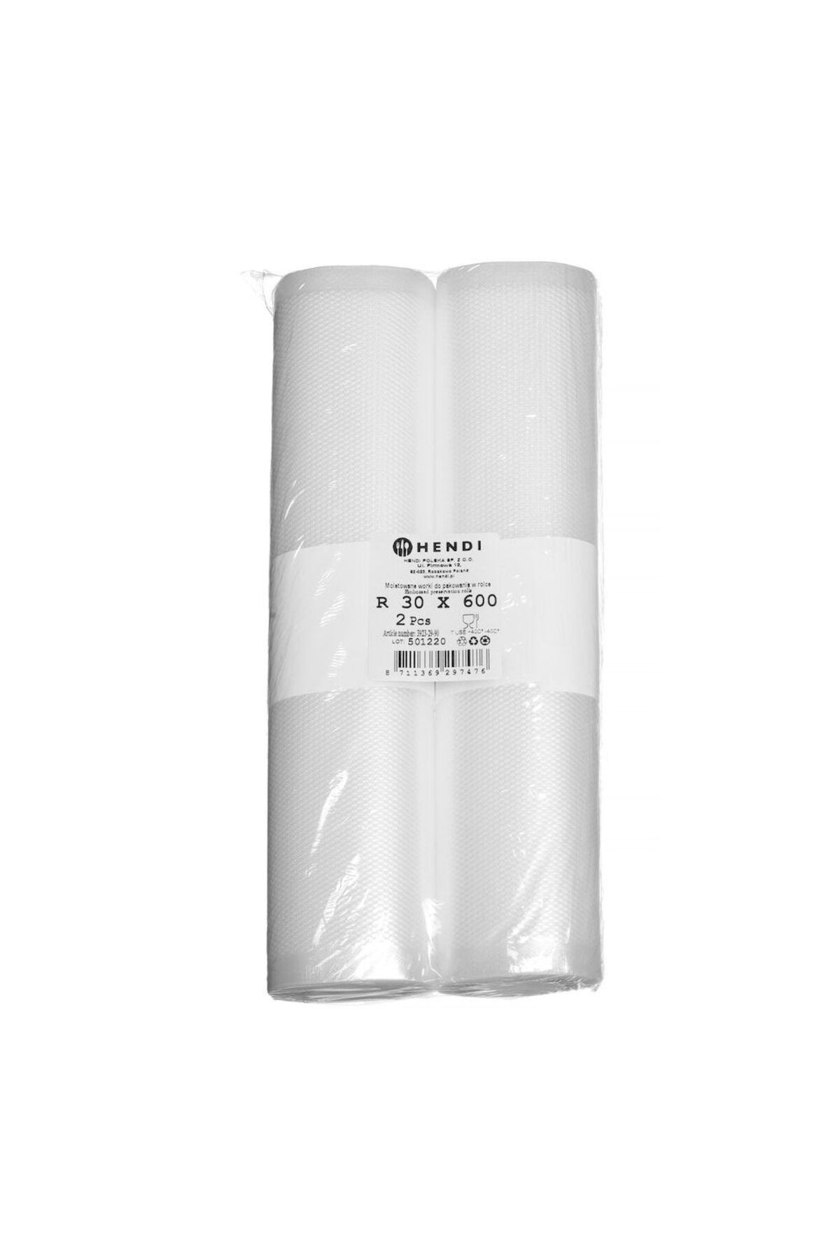 HENDI Pungi Gofrate Pentru Depozitarea Alimentelor, Hendi, Set 2 Role, 2 Buc., 6000x300mm - One Size