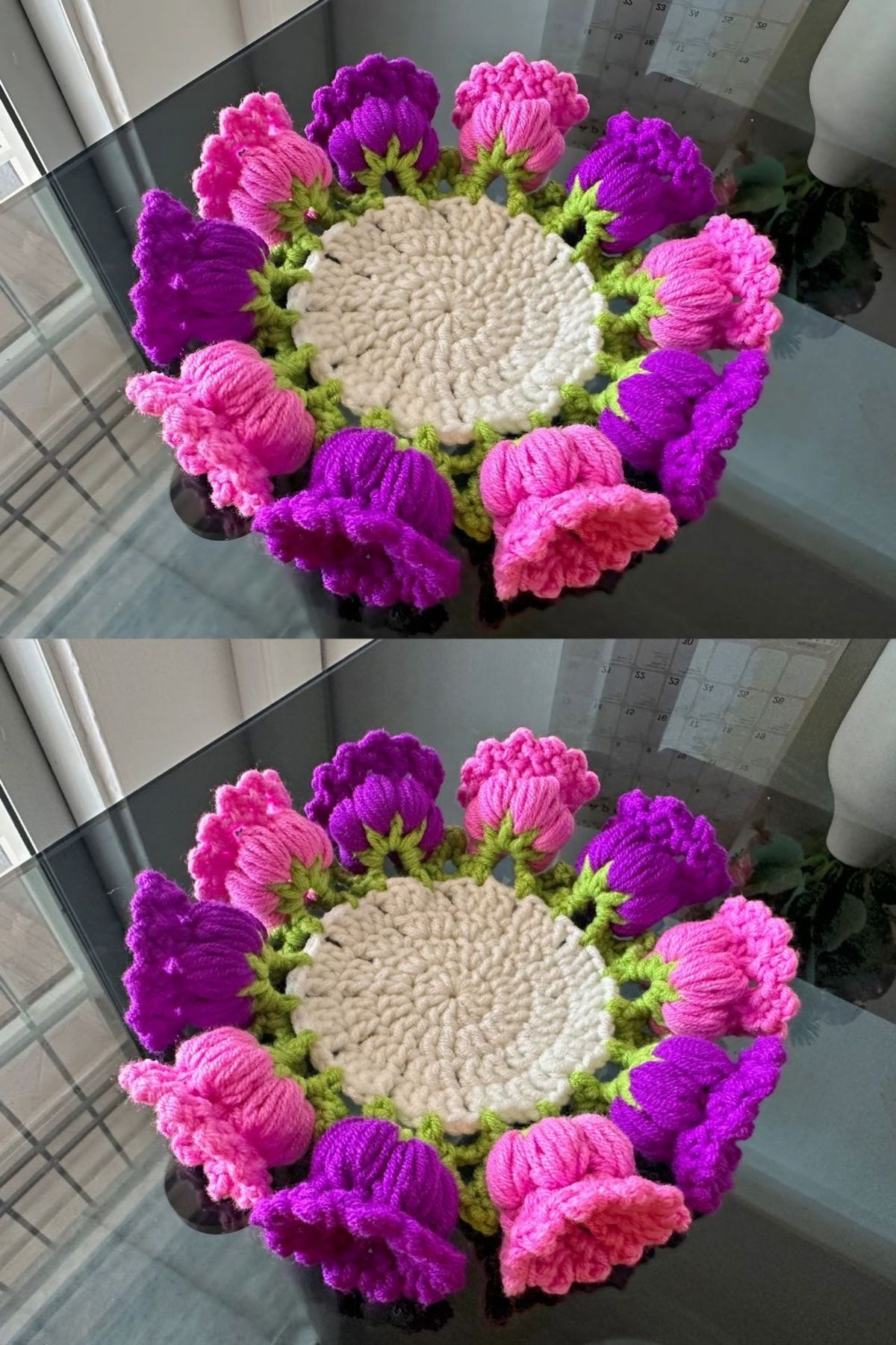 ZAHandmade Renkli bardak altlığı