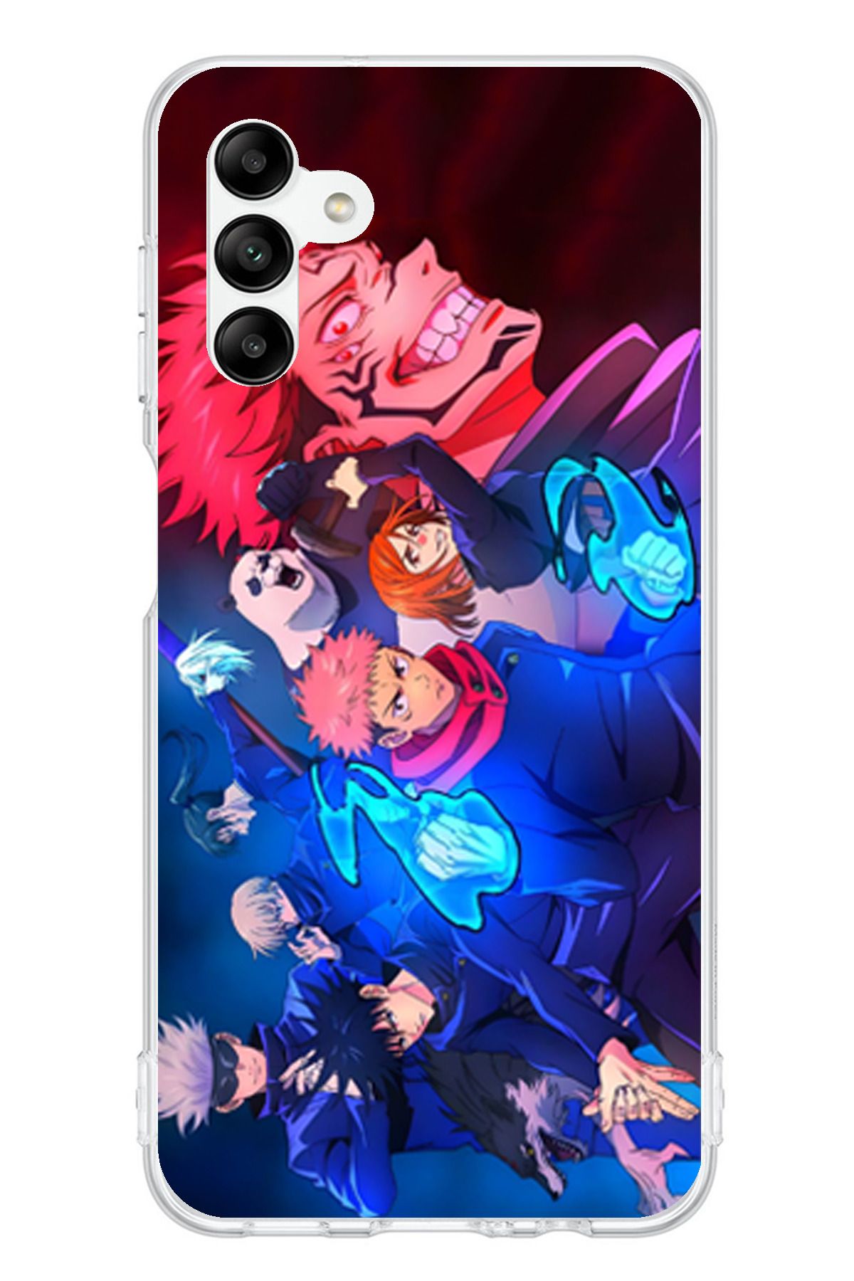 TechTree Samsung Galaxy A04s Uyumlu Jujutsu Kaisen Şeffaf Silikon Kılıf