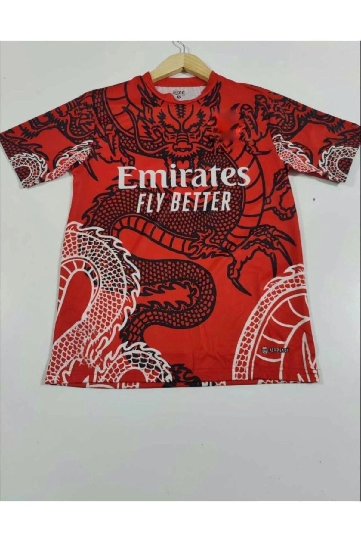 AJAX STAR R.E.A.L M.A.D.R.İ.D 2023/24 Yeni Sezon İSİMSİZ Ejderha Motifli Özel Konsept Forması (RED)