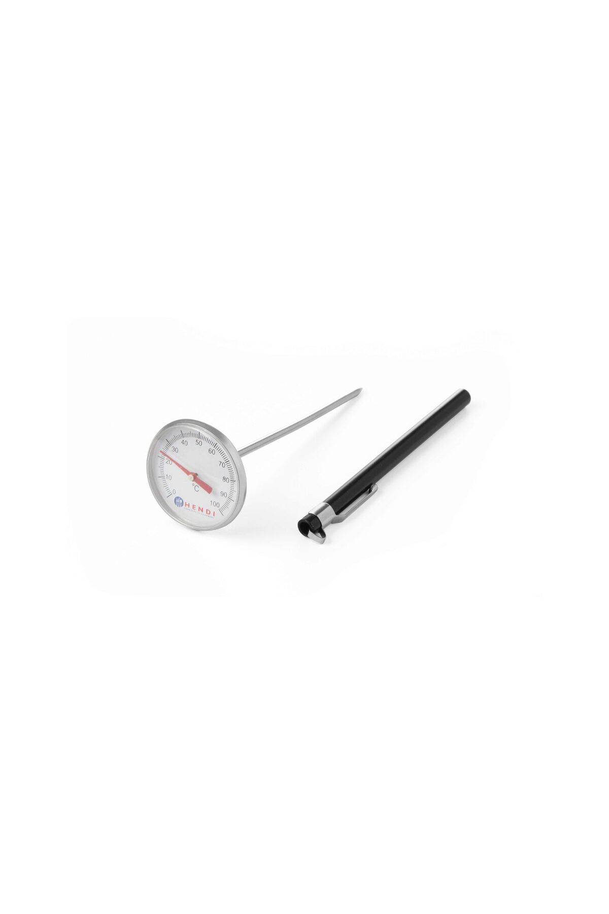 HENDI Termometru Bucatarie De Buzunar, 0-100 Gr C, Sonda Inox 12,7 Cm, 44,5x140 Mm, Hendi - One Size
