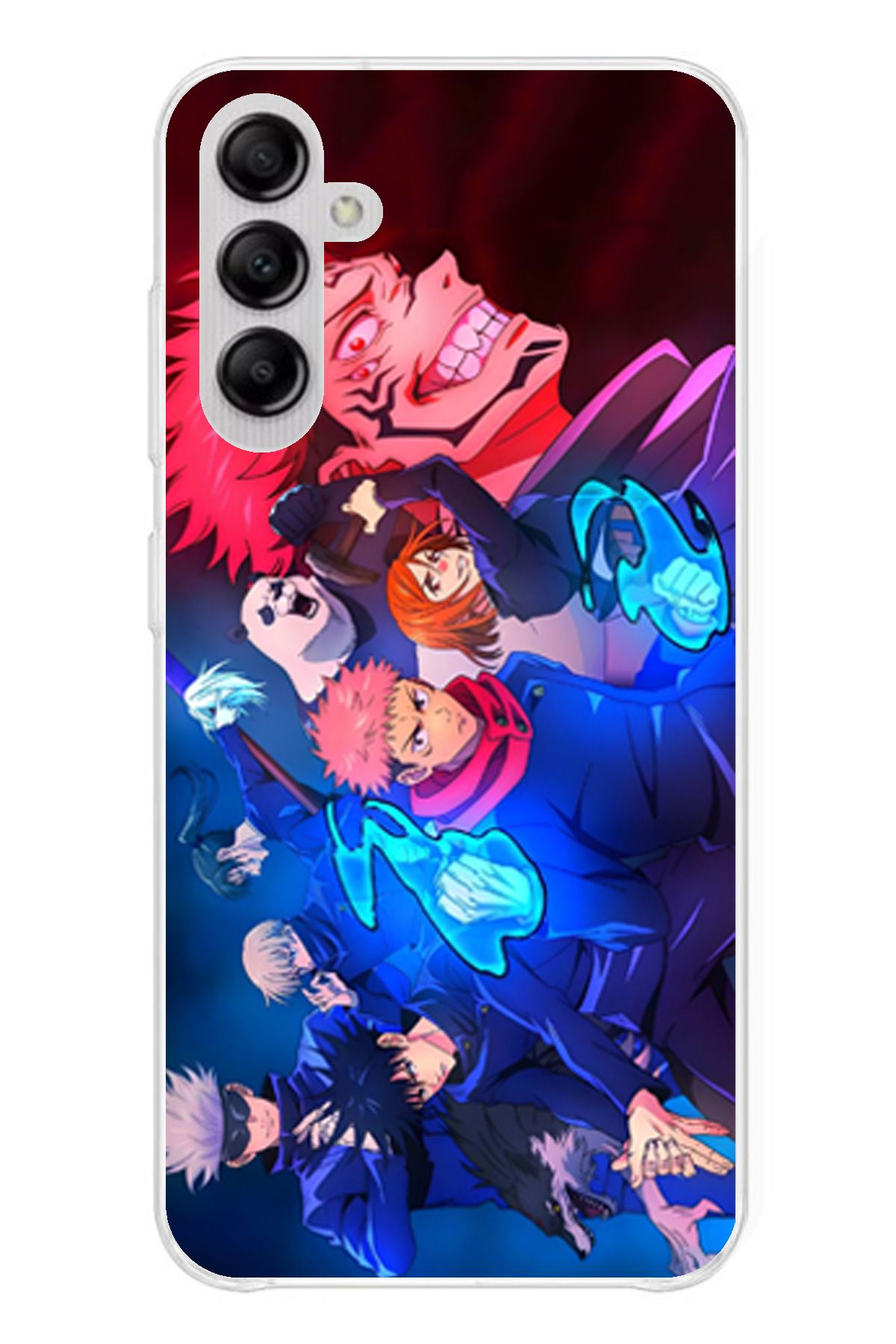 TechTree Samsung Galaxy A14 Uyumlu Jujutsu Kaisen Şeffaf Silikon Kılıf