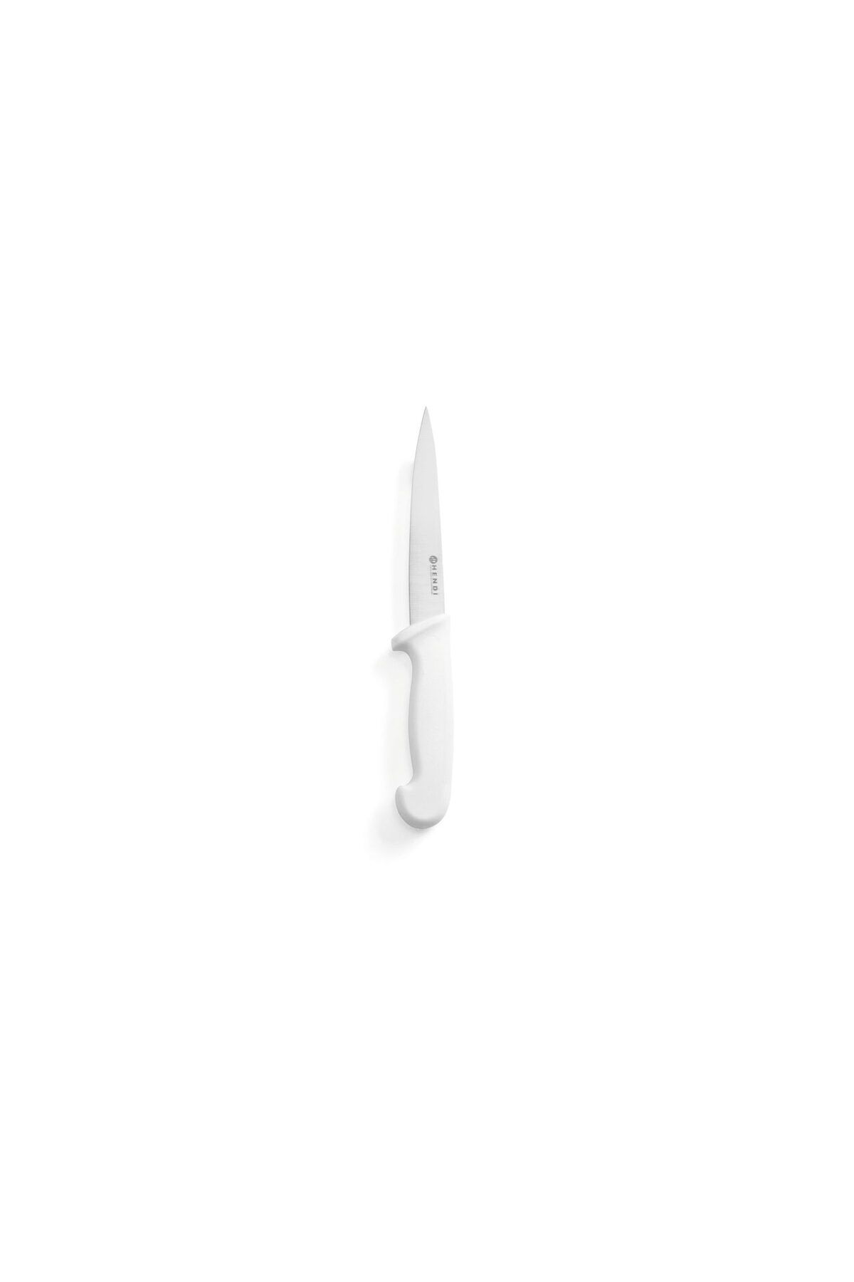 HENDI Cutit Bucatarie Profesional, Ideal Pentru Transat Carne, Lama Inox 15 Cm, Maner Alb, Lungime Cutit - One Size