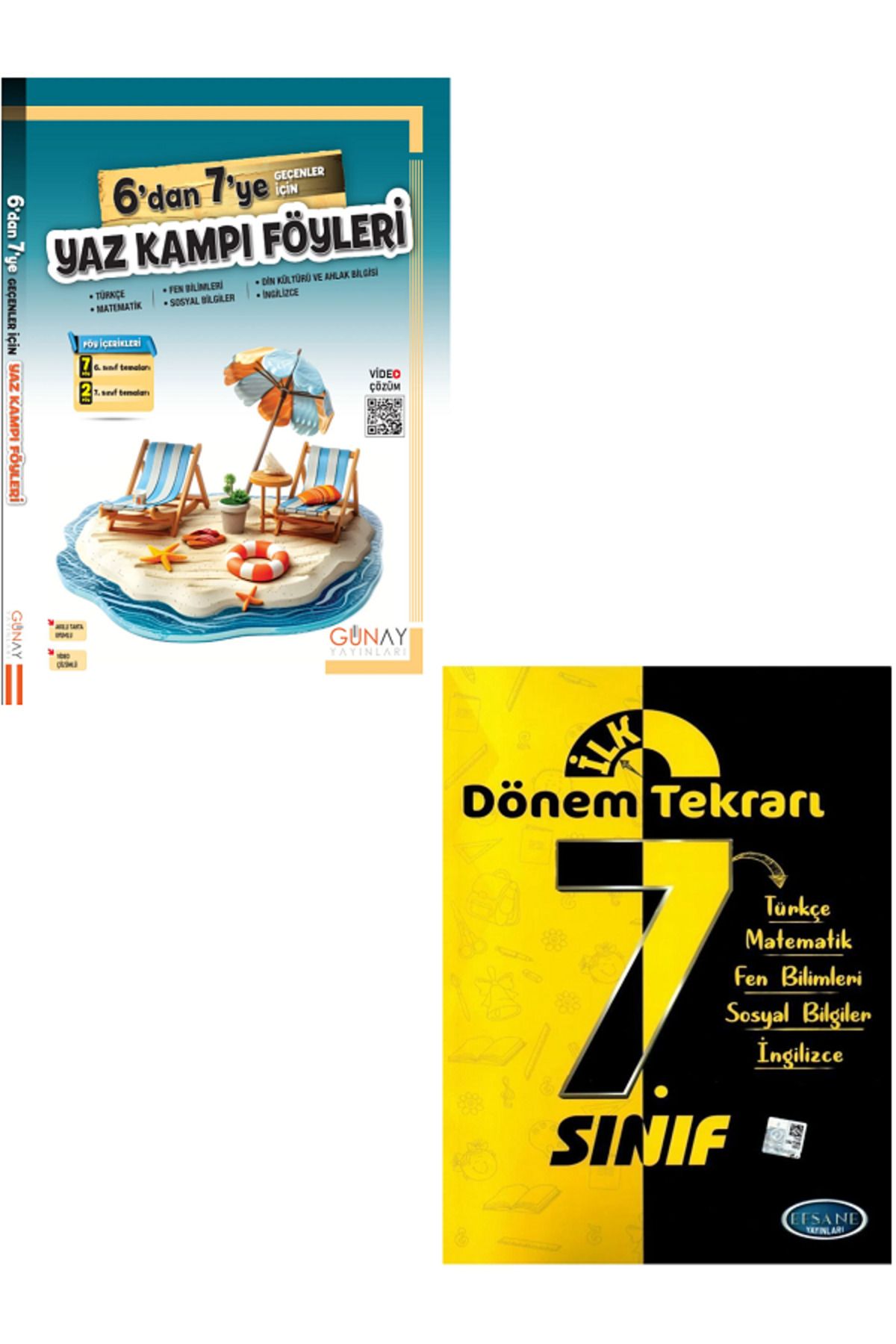 Efsane Yayınları Günay 6'dan 7'ye Geçenler İçin Yaz Kampı Föyleri / 7.Sınıf Dönem Tekrarı Tüm Dersler - YENİİ 2025