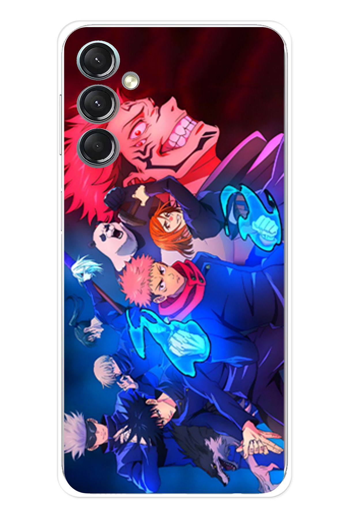 TechTree Samsung Galaxy A24 Uyumlu Jujutsu Kaisen Şeffaf Silikon Kılıf