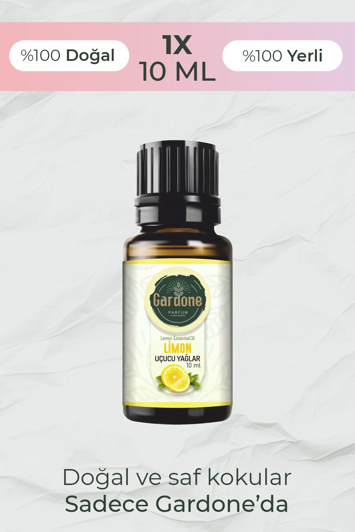 Gardone Limon Uçucu Yağ, Buhurdanlık Yağı, Doğal Yağlar, Oda Kokusu, Esansiyel Yağlar, Difüzör Yağ 10ml