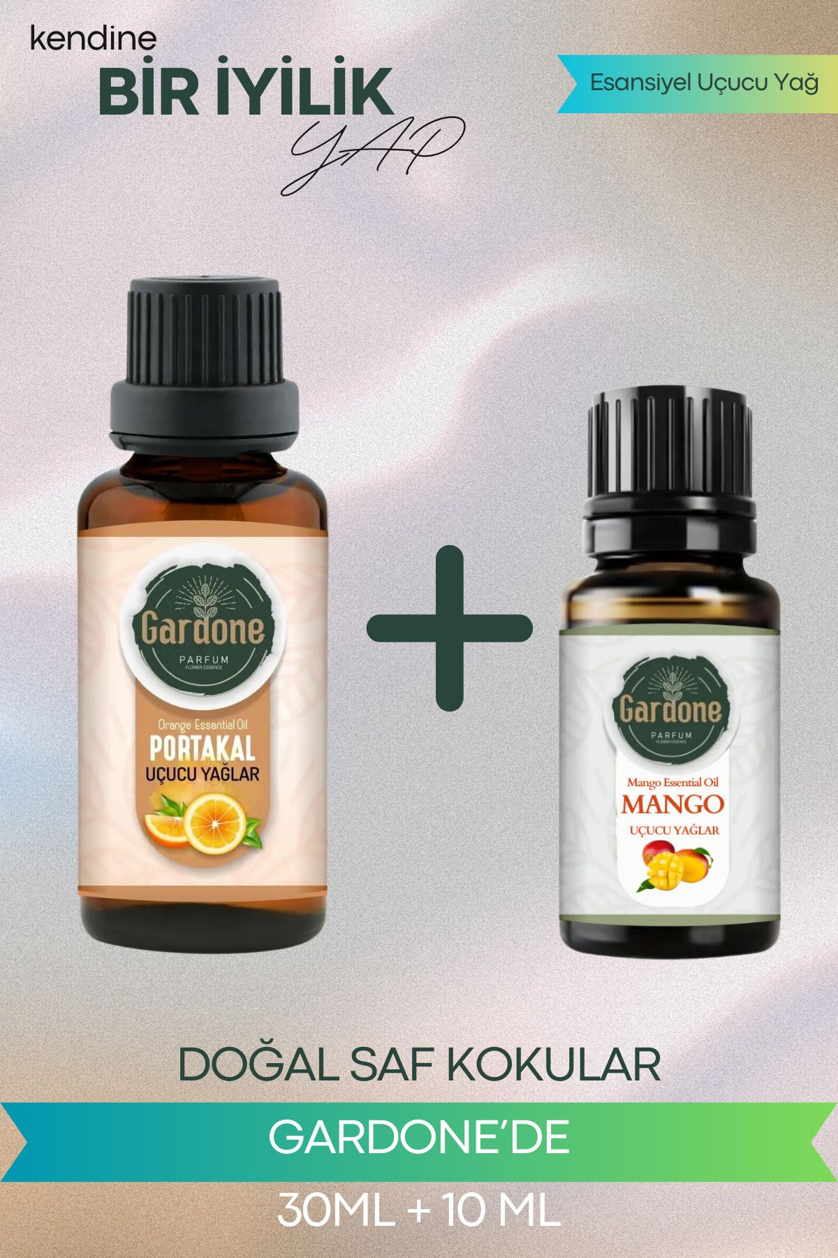 Gardone Portakal 30 ml , Mango 10 ml Set Yağ Buhurdanlık Yağı Doğal Oda Kokusu Difüzör