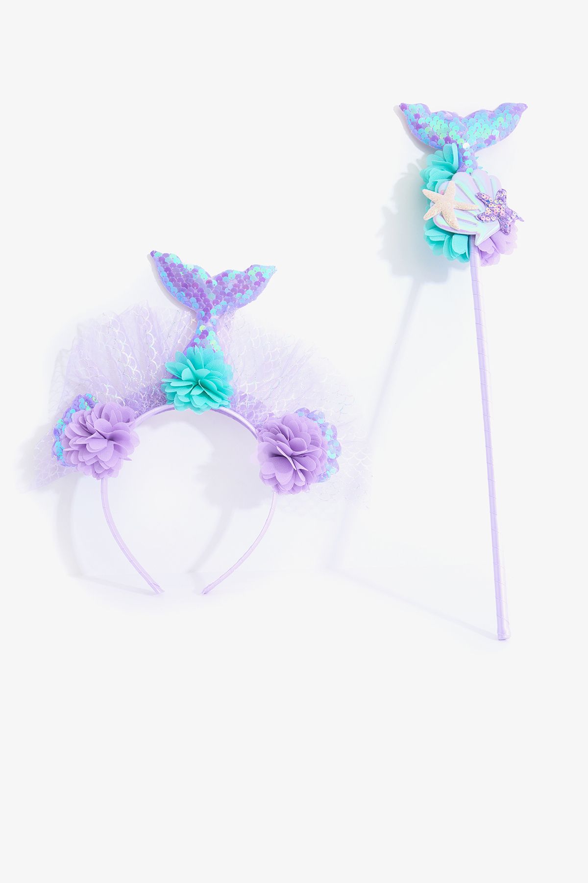 Penti Coroana De Sirena Liliac Pentru Fete Femeie - One Size