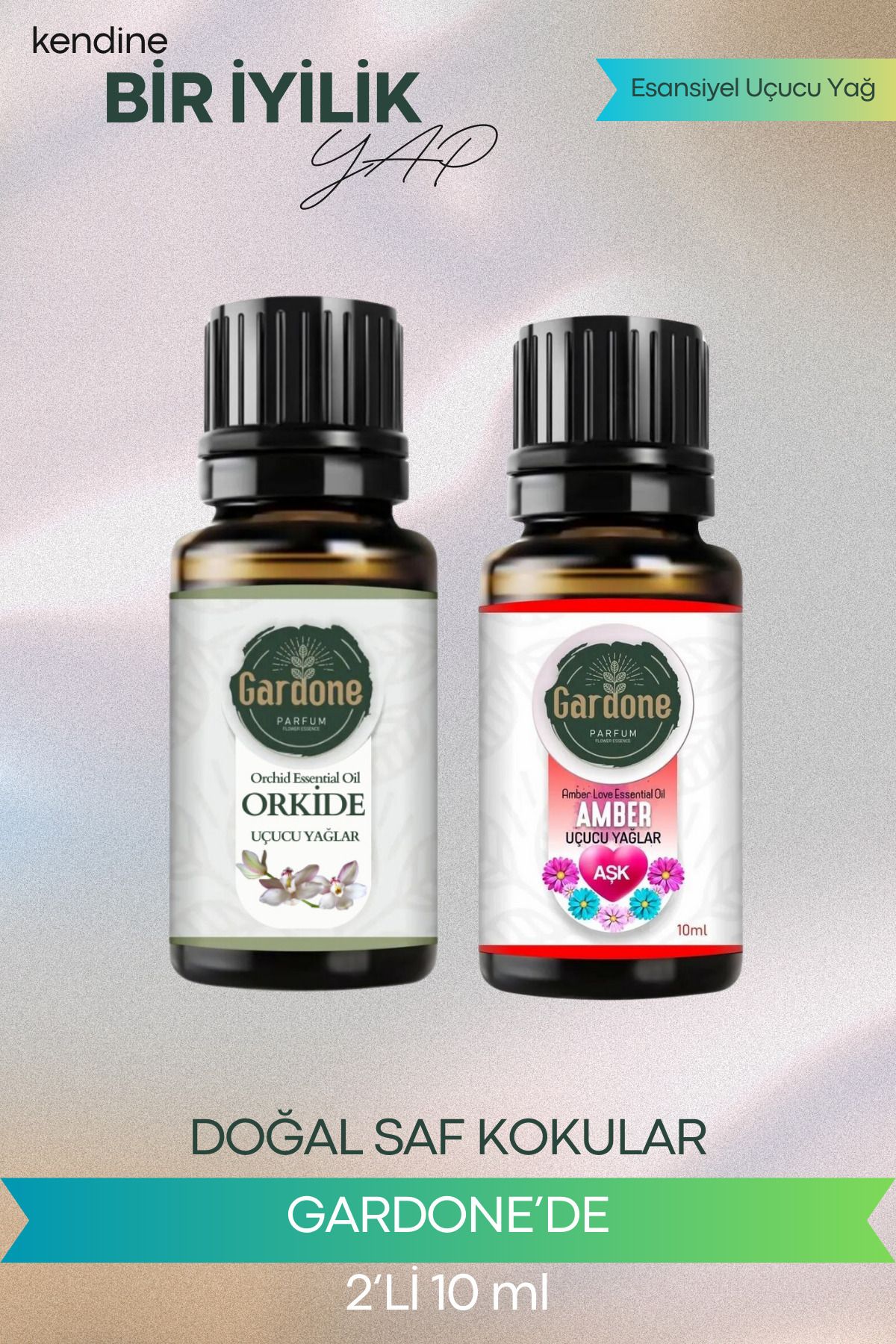 Gardone Amber Orkide Uçucu Yağ Buhurdanlık Yağı Doğal Uçucu Yağlar Oda Kokusu Aromaterapi 10ml