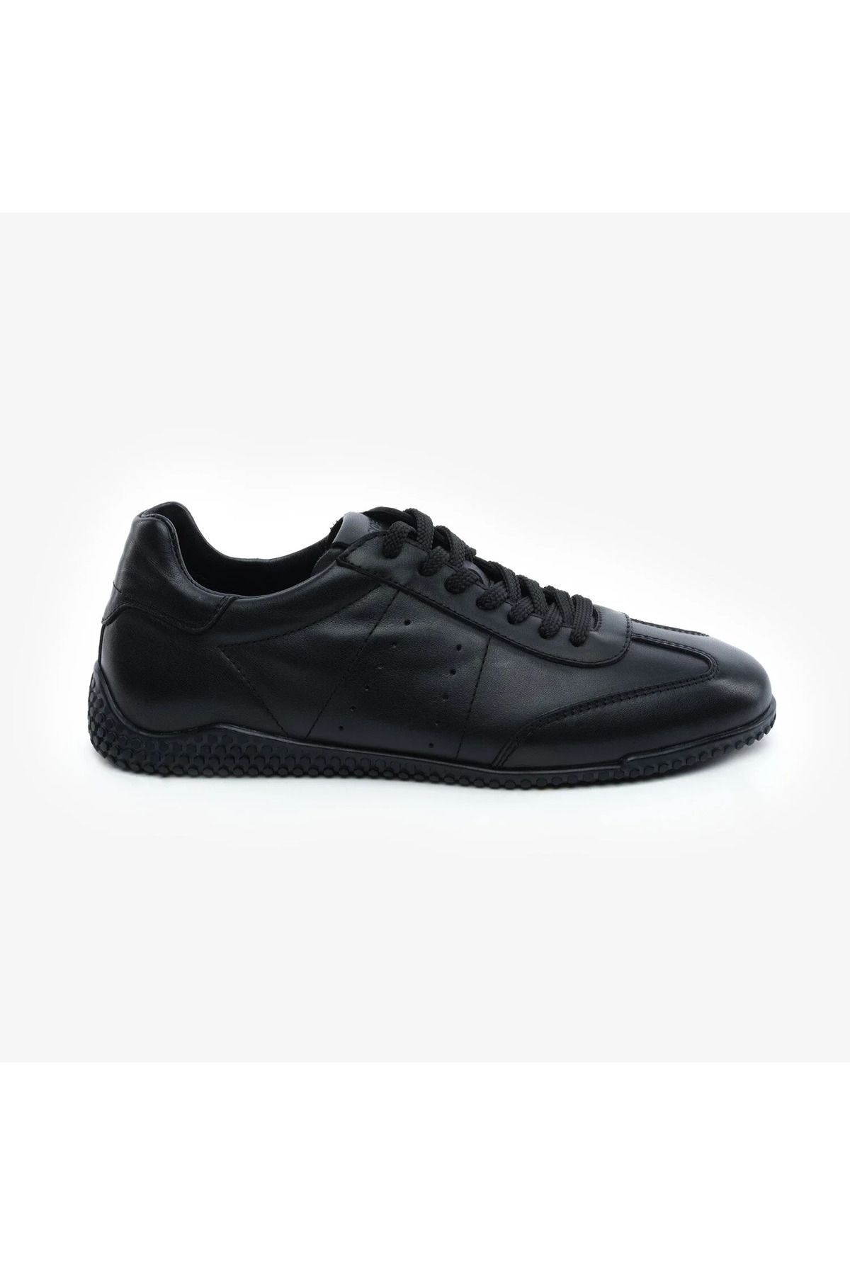 Greyder 18200 Siyah Hakiki Deri Erkek Sneaker Ayakkabı