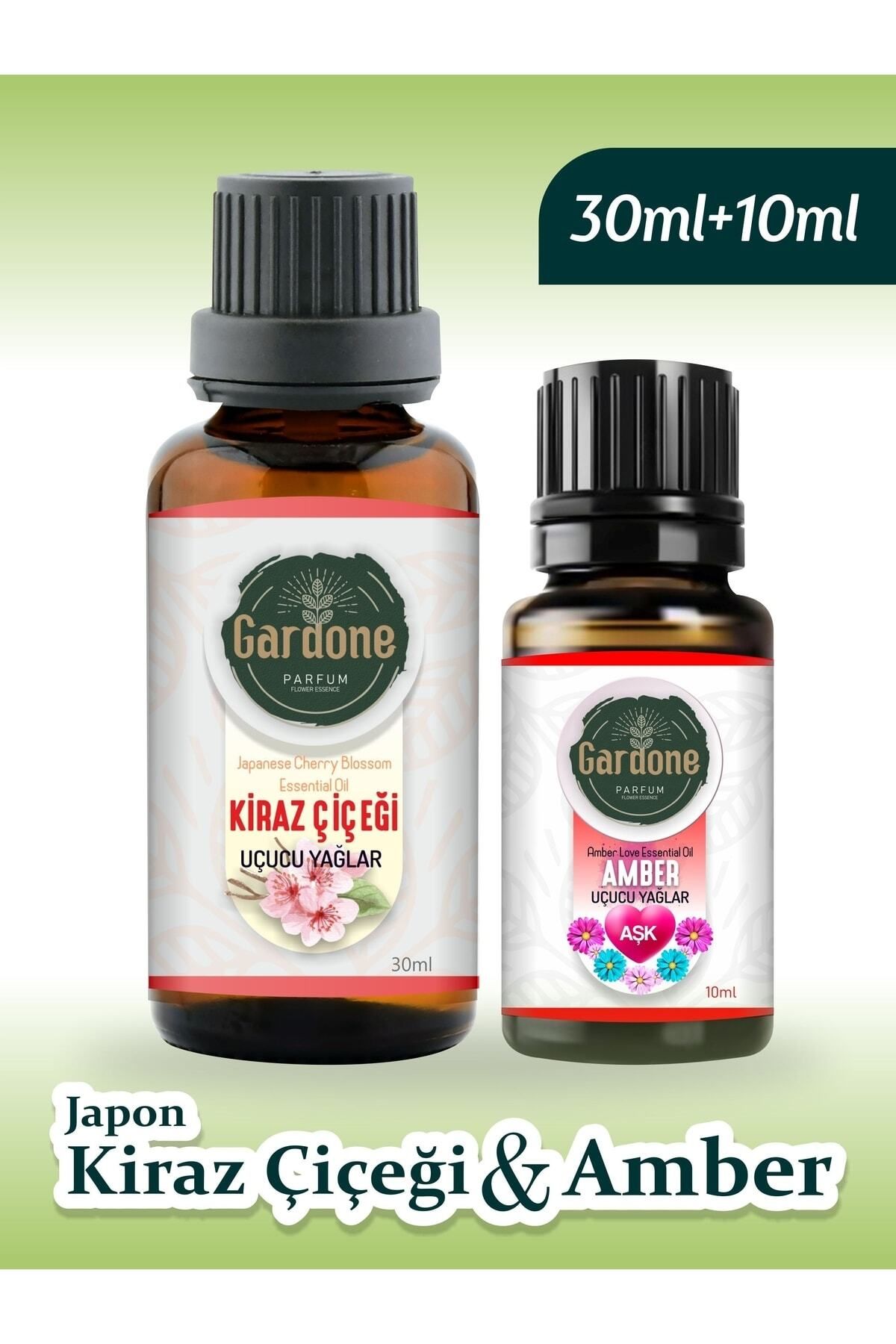 Gardone Japon Kiraz Çiçeği 30ml 10 ml Amber Esansiyel Uçucu Koku Yağı Buhurdanlık Yağı Esans Ortam Oda