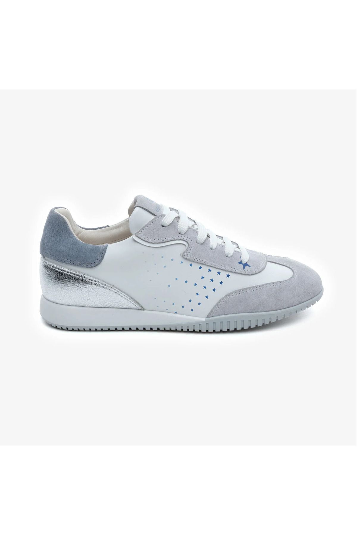 Greyder 34550 Buz Gri Hakiki Deri Kadın Sneaker Ayakkabı