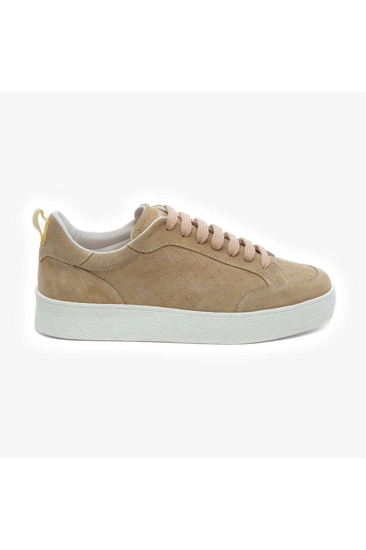 Greyder 34441 Bej Hakiki Deri Kadın Sneaker Ayakkabı