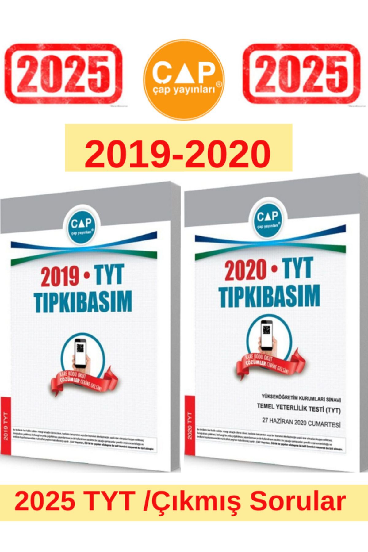 Ens Yayıncılık Çap Yayınları 2025 Tyt Sınavı 2019-2020 Tıpkı Basım Çıkmış Sorular+Android Kalem