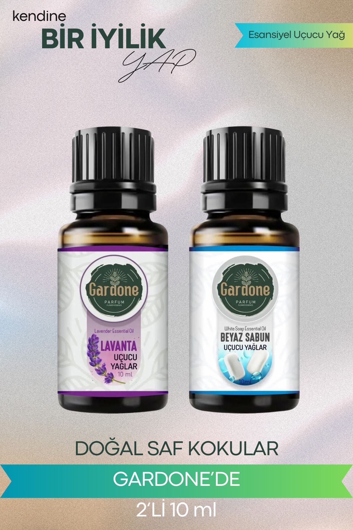 Gardone Lavanta Beyaz Sabun Uçucu Yağ Buhurdanlık Yağı Doğal Uçucu Yağlar Oda Kokusu Aromaterapi 10ml