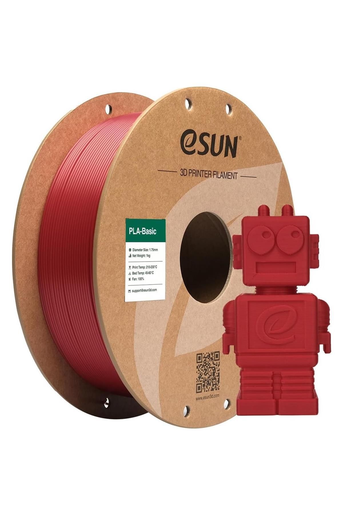 eSun Urhanshop Esun Basic Pla Ateş Kırmızı Filament 1,75mm 1 Kg