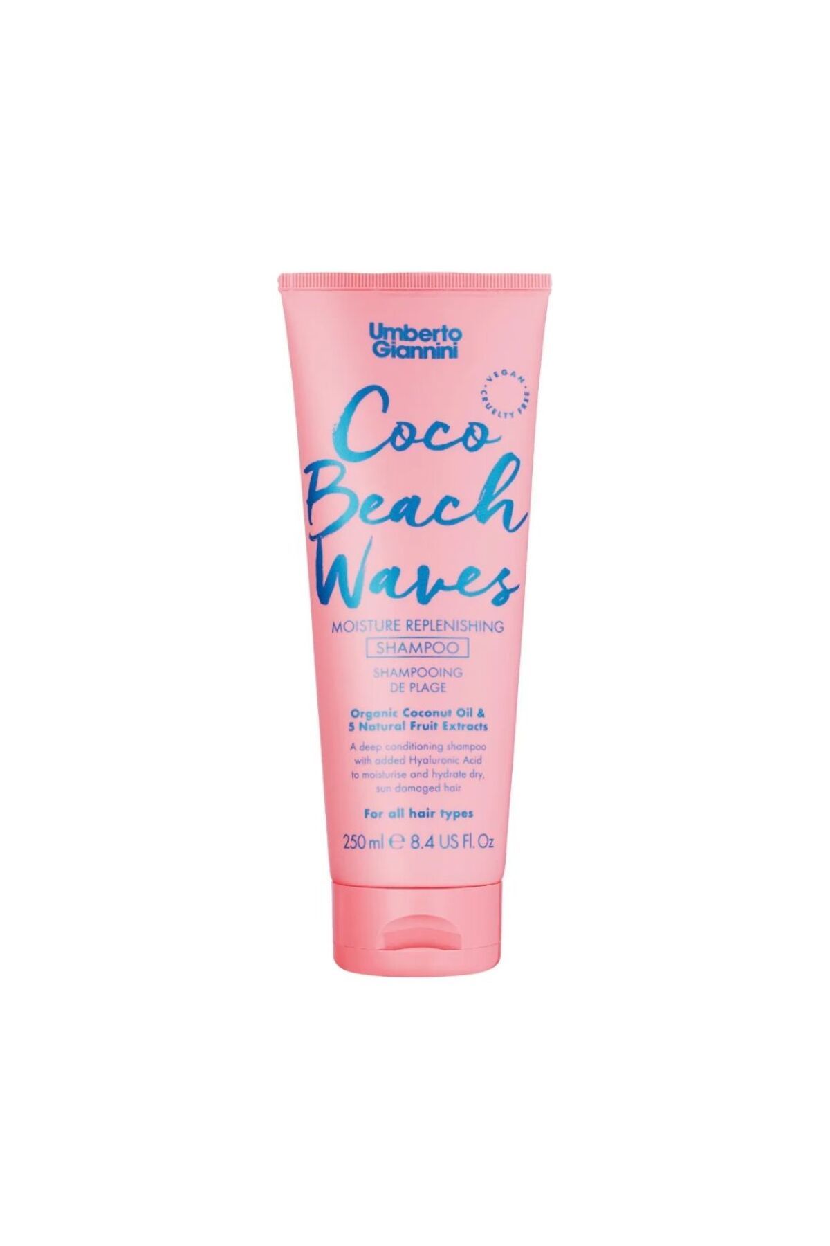 Umberto Giannini-Șampon hidratant pentru bucle lejere, Coco Beach Waves, Umberto Giannini, 250 ml 1