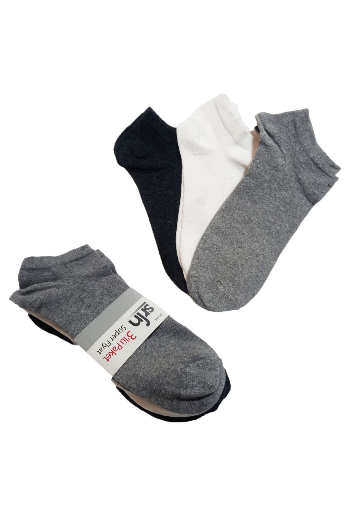 Shiron Sportswear&Company Erkek Ekonomik 3'lü Paket Kısa Patik Çorap