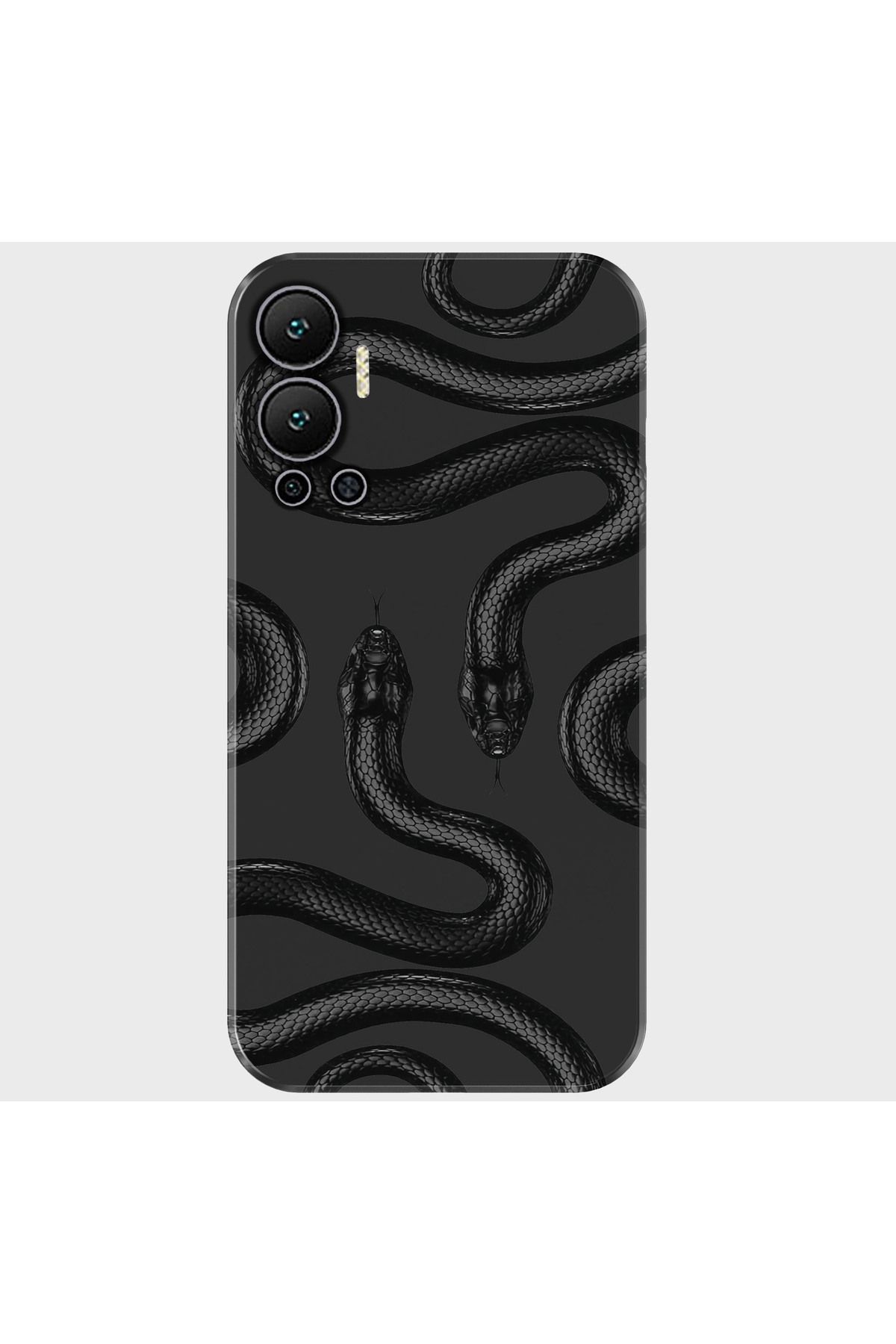 Activist INFINIX Hot 12 Kılıf Desenli Baskılı Kamera Korumalı Silikon - siyahyılan