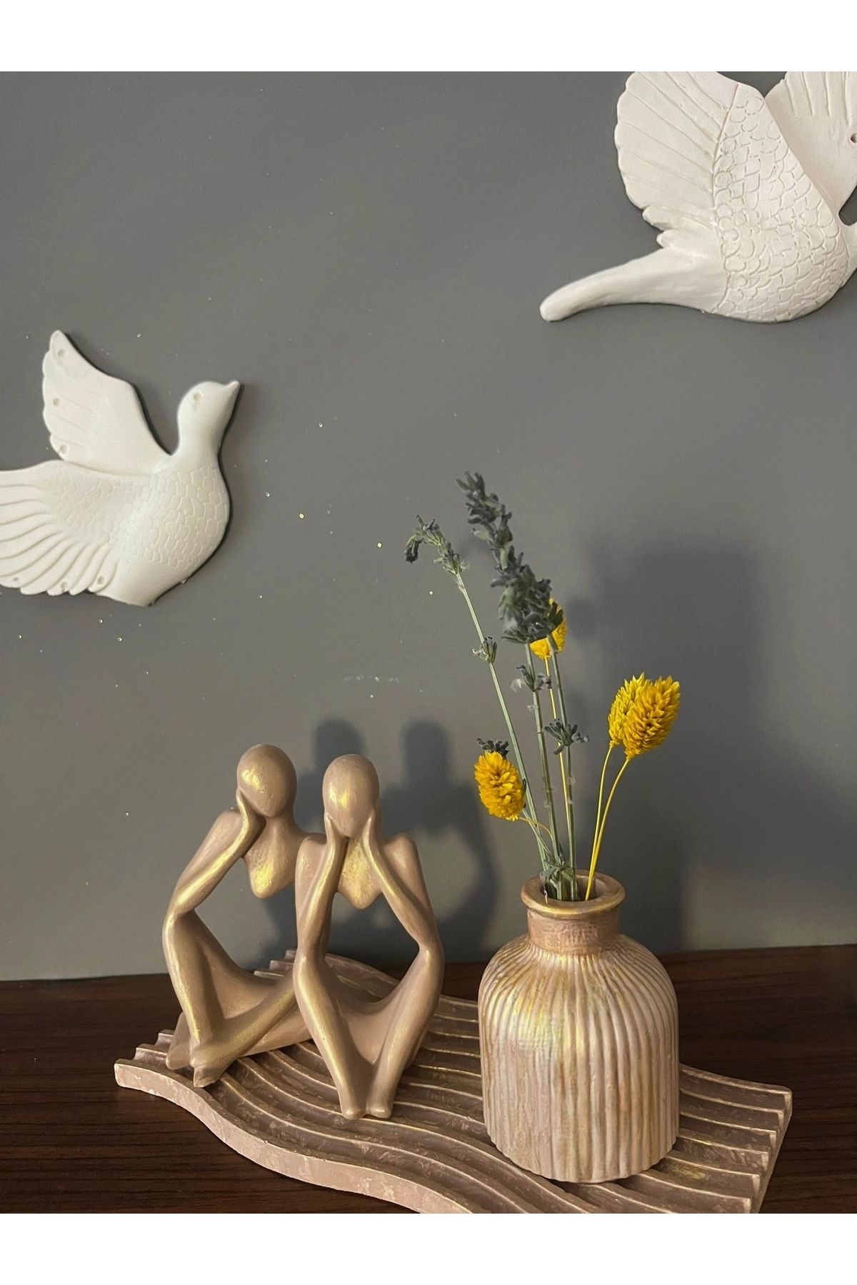 Evosia Design Altın Varaklı Dekoratif Tasarım