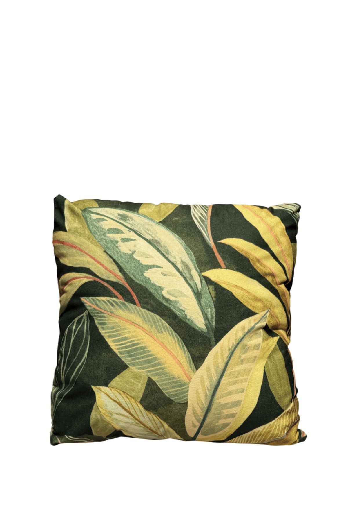 ESM Home Verde Yaprak Desenli Kırlent 50x50 (iç dolgu dahil)