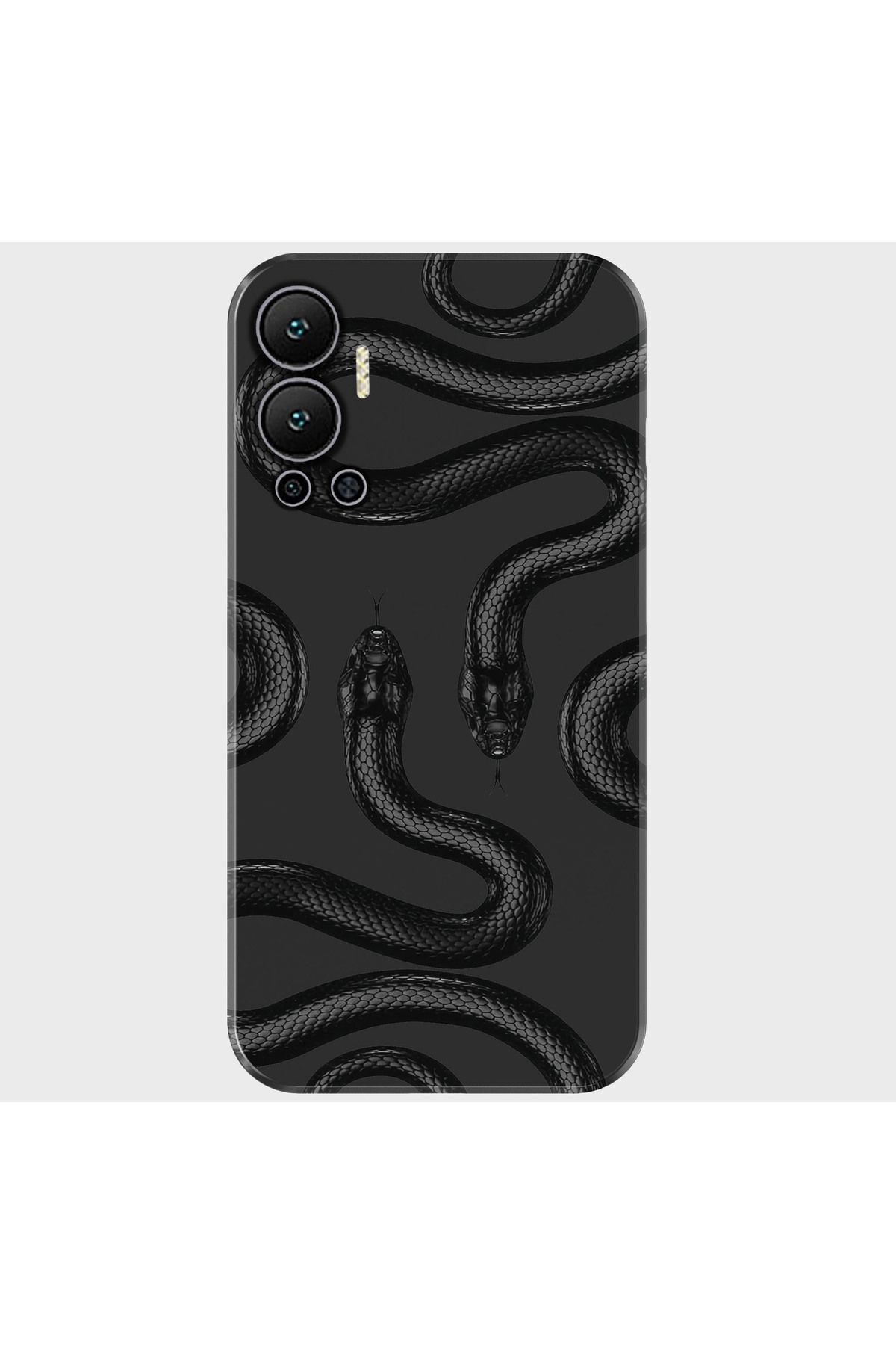 Activist INFINIX Hot 12 Kılıf Desenli Baskılı Kamera Korumalı Silikon - blacksnake