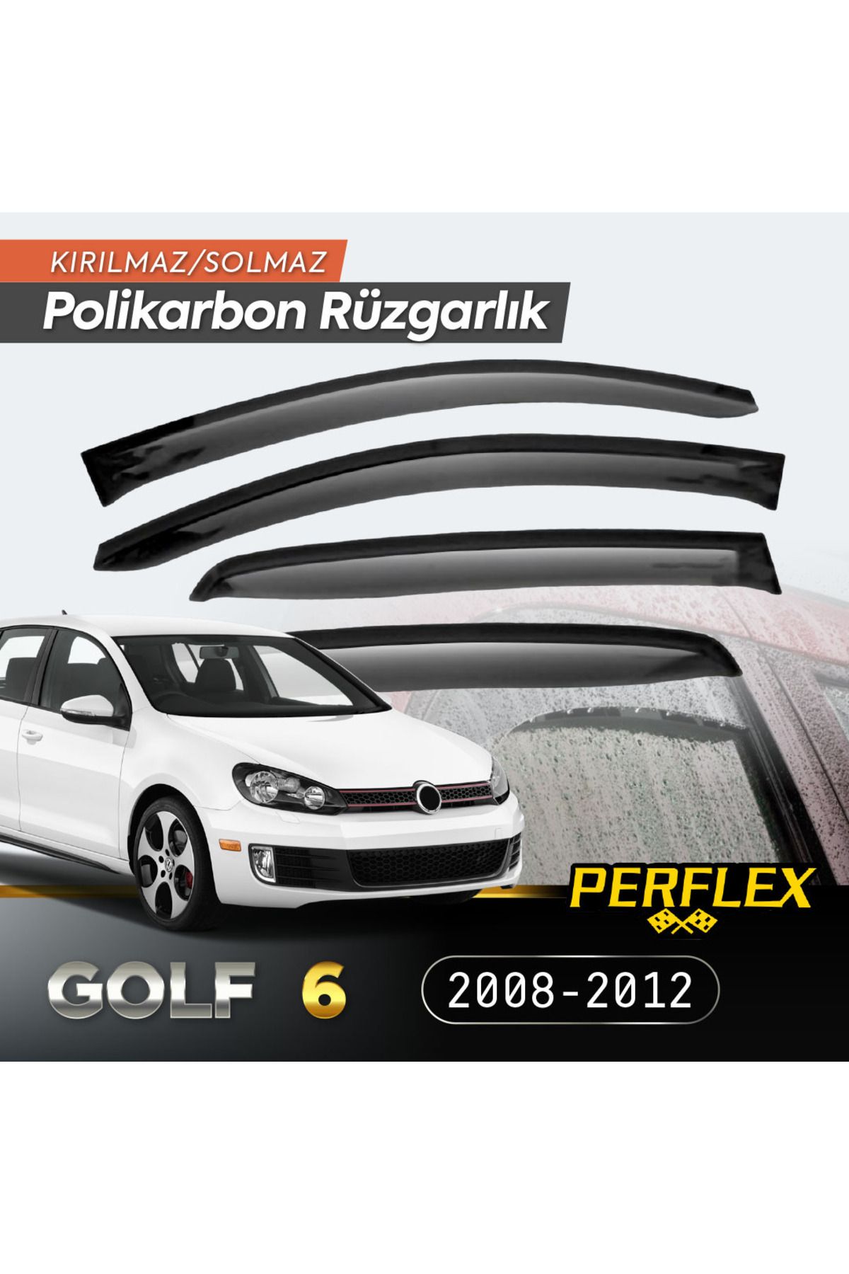 ESZ LİFE VW Golf 6 2008-2012 Cam Rüzgarlığı V2 Düz