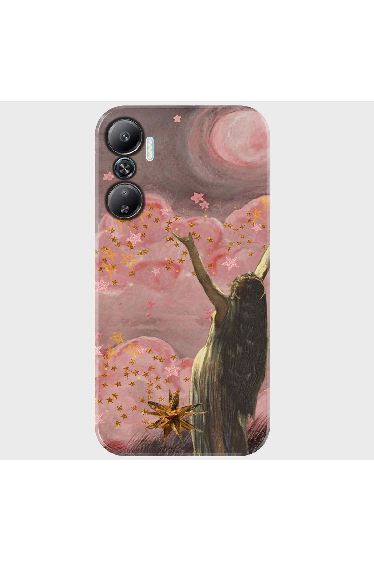 Activist INFINIX Hot 20 Kılıf Desenli Baskılı Kamera Korumalı Silikon - pinkcloud