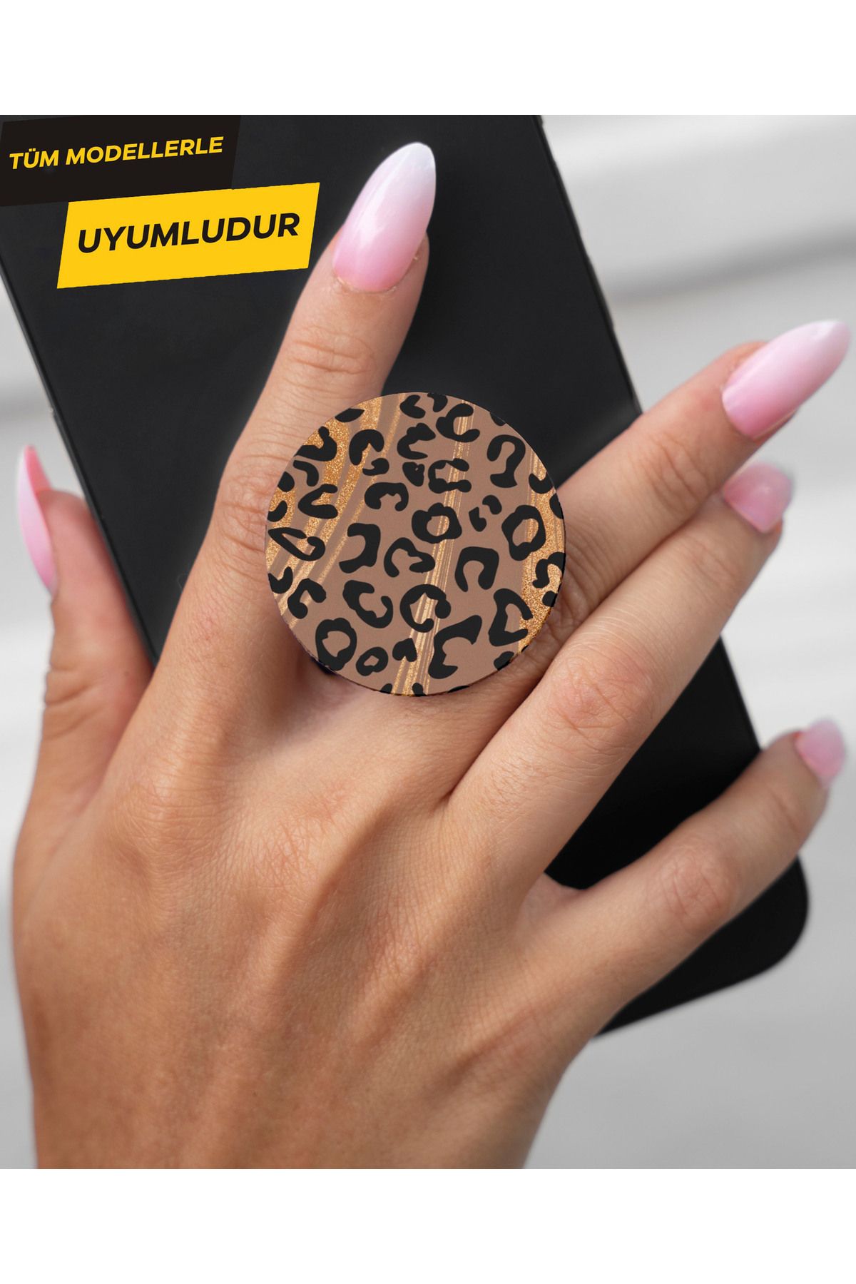 Activist INFINIX Zero 30 Kılıf tutucu baskılı telefon kılıfı tutucu - leopar