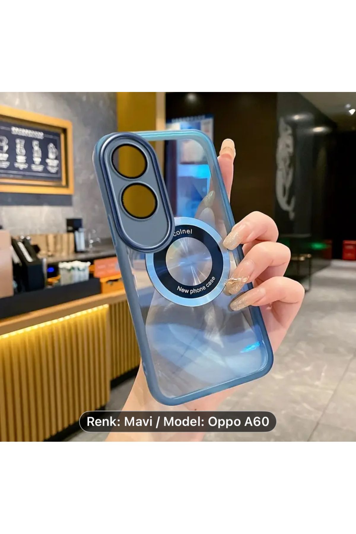 Store Oppo A60 Kılıf Kamera Korumalı Şeffaf Silikon Kapak
