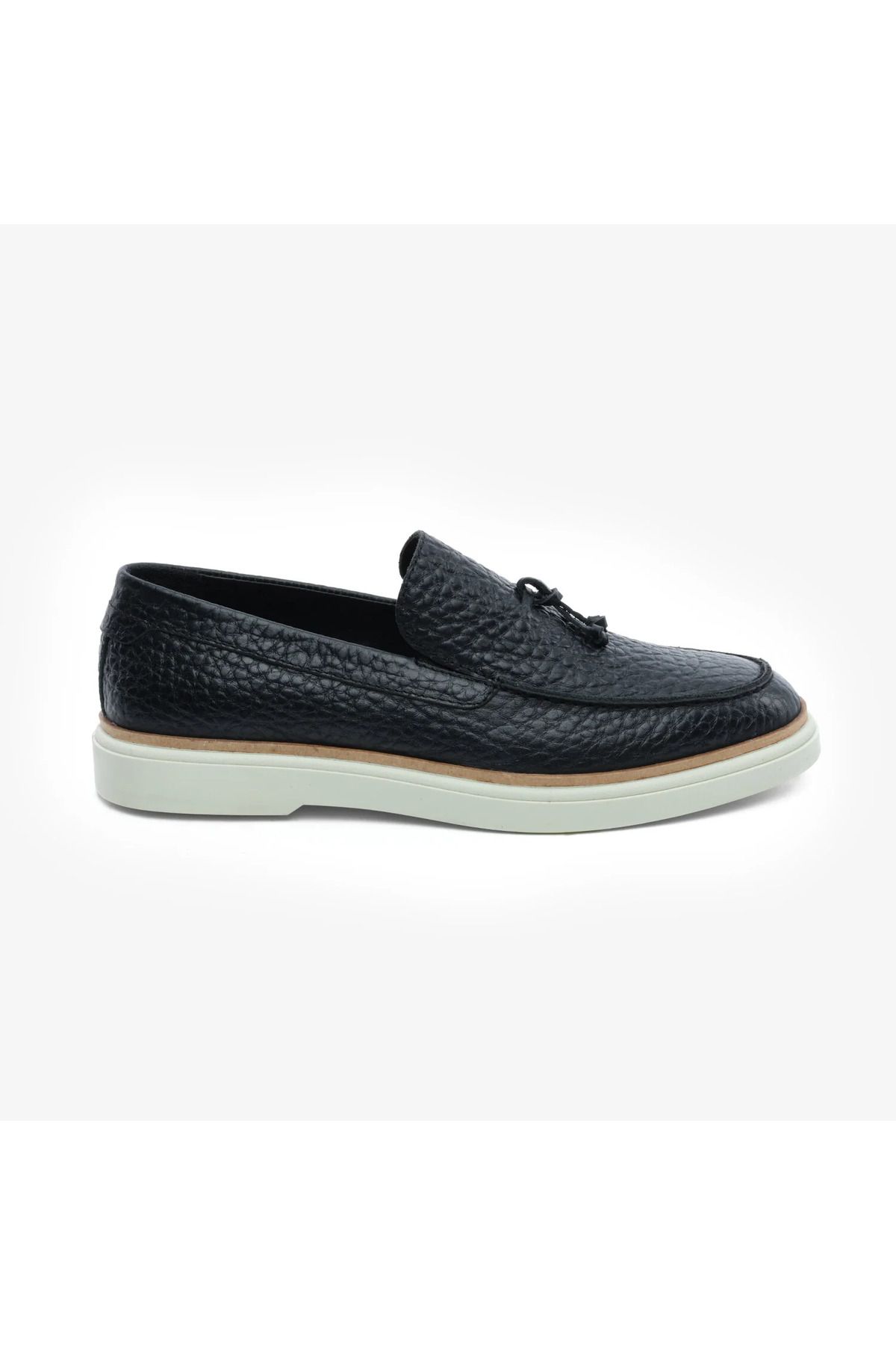 Greyder 18490 Siyah Hakiki Deri Erkek Loafer Ayakkabı