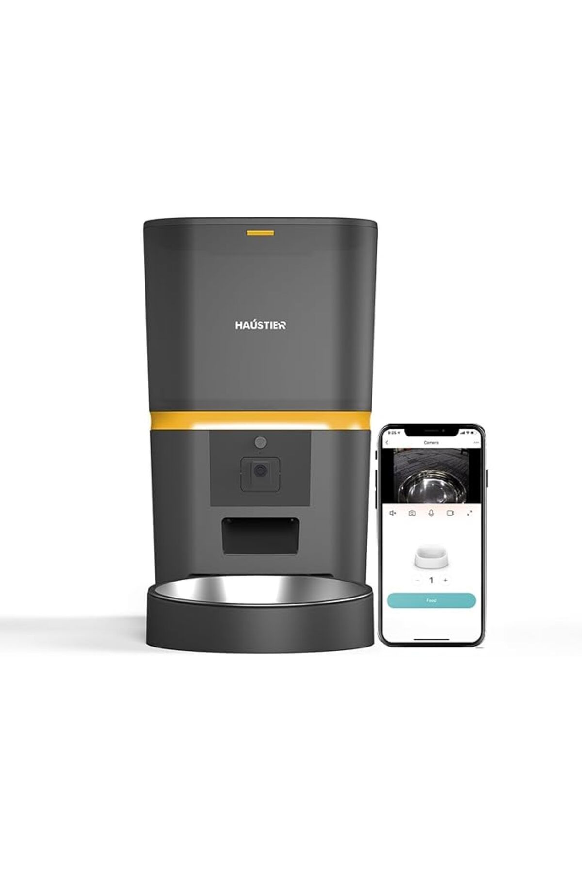 Haustier QQ005 Kameralı Akıllı Kedi Köpek Otomatik Mama Kabı, Tuya App-Wifi Uzaktan Kontrol, Sesle Ç