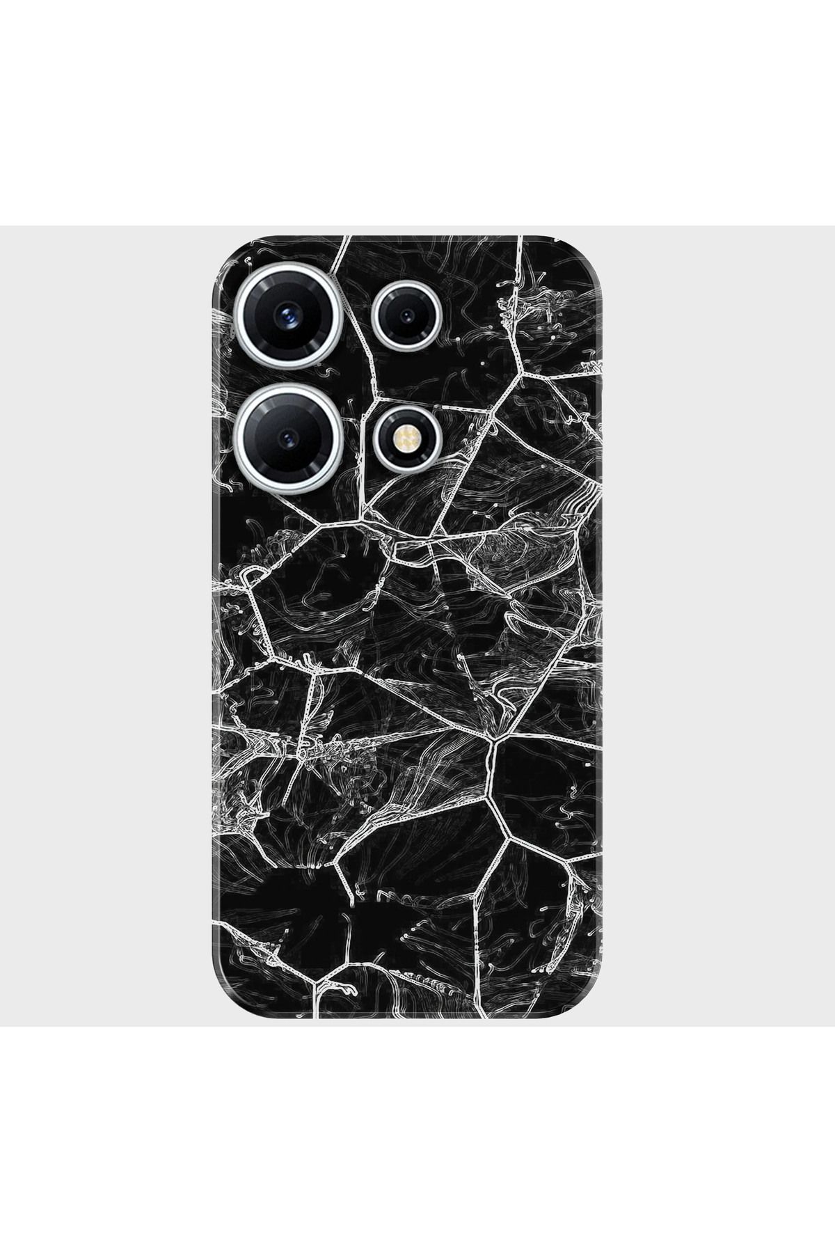 Activist INFINIX Note 30 Pro Kılıf Baskılı Silikon ve Telefon Tutucu - blackmarble