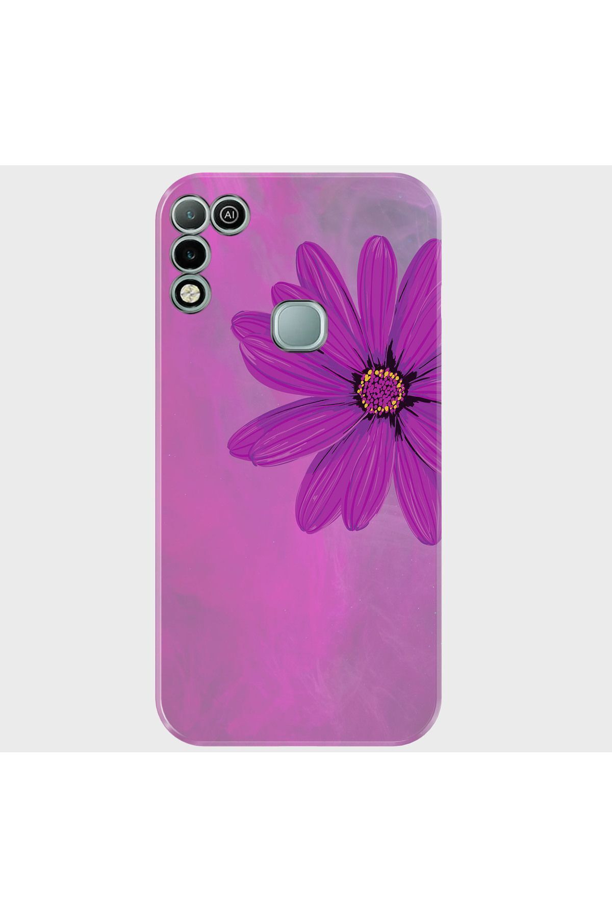 Activist INFINIX Hot 10 play Kılıf Desenli Baskılı Kamera Korumalı Silikon - purpleflower