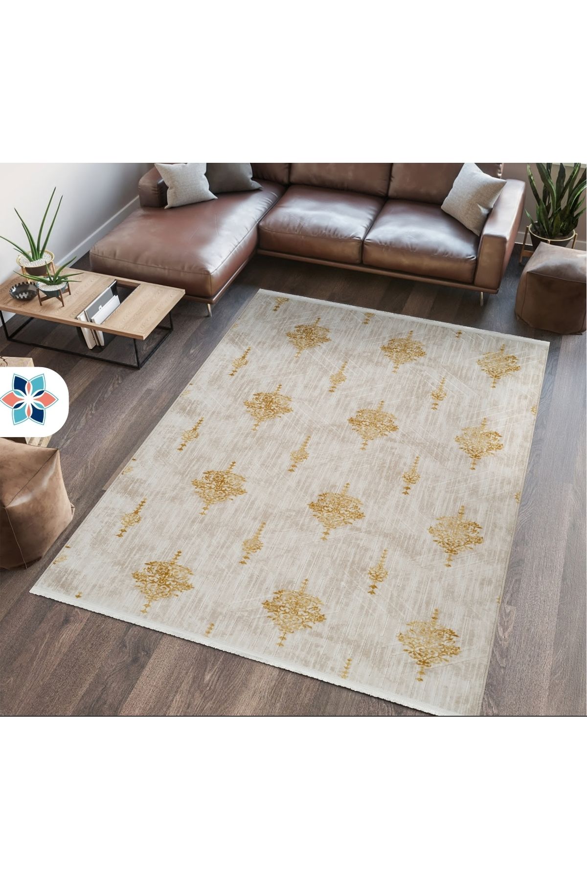 Yağmurser Moder sarı halı 4 metre kare