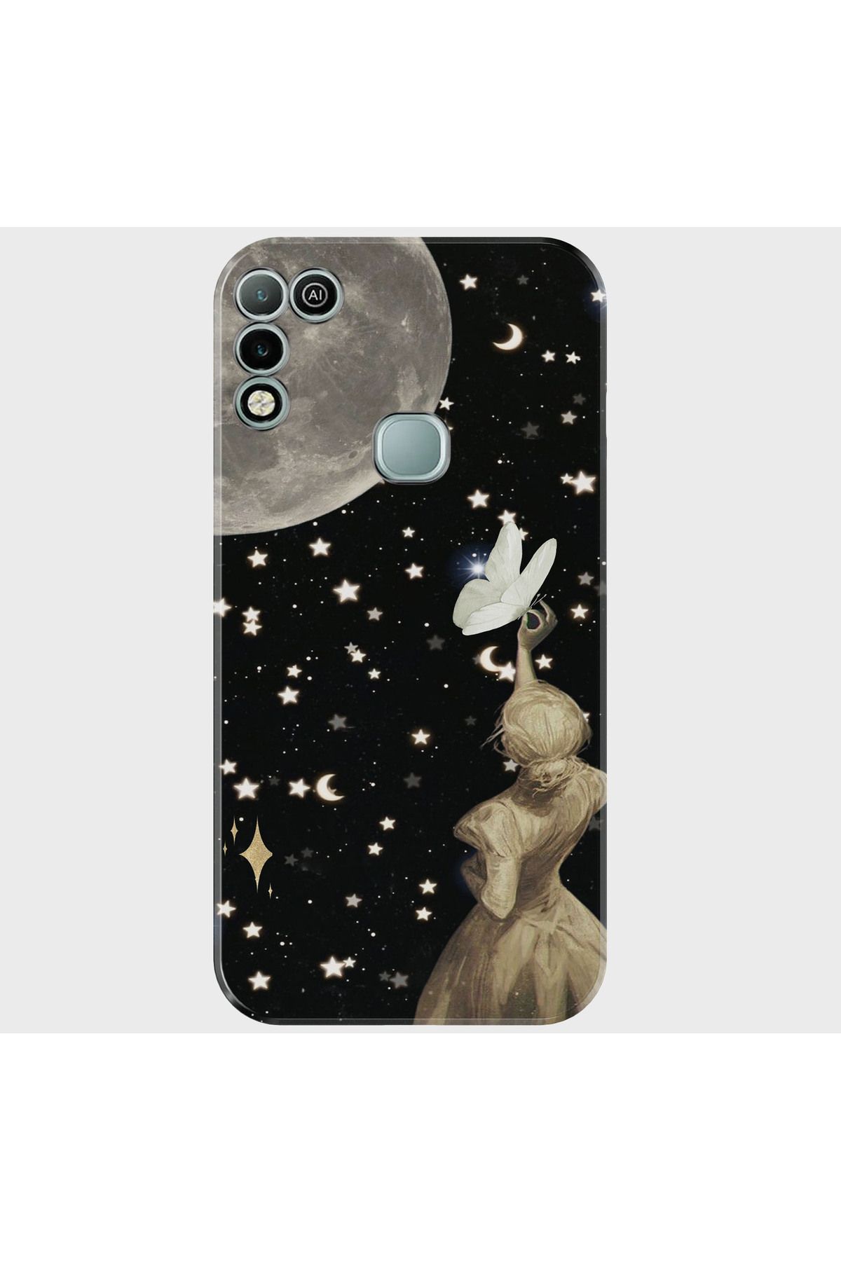 Activist INFINIX Hot 11 play Kılıf Desenli Baskılı Kamera Korumalı Silikon - moongirl