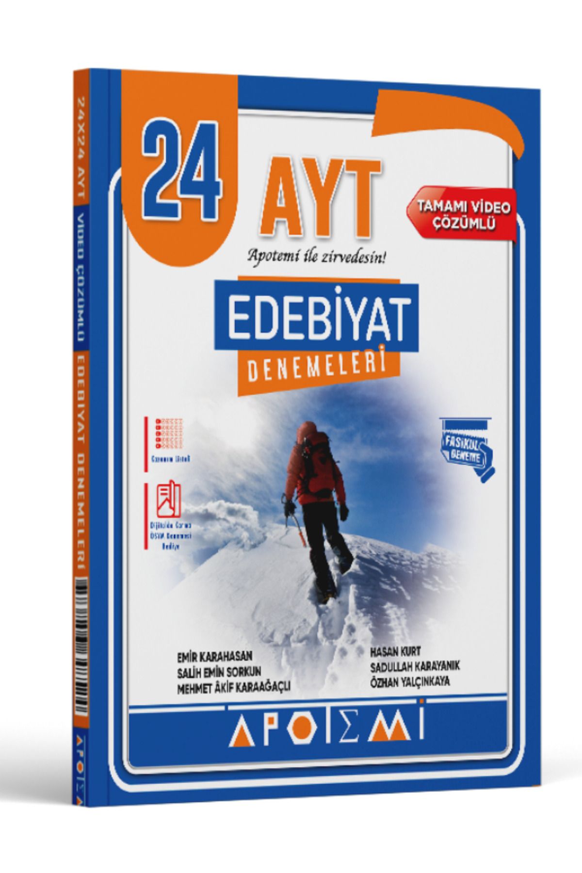 Apotemi Yayınları AYT Apotemi Edebiyat 24 Çözümlü Deneme