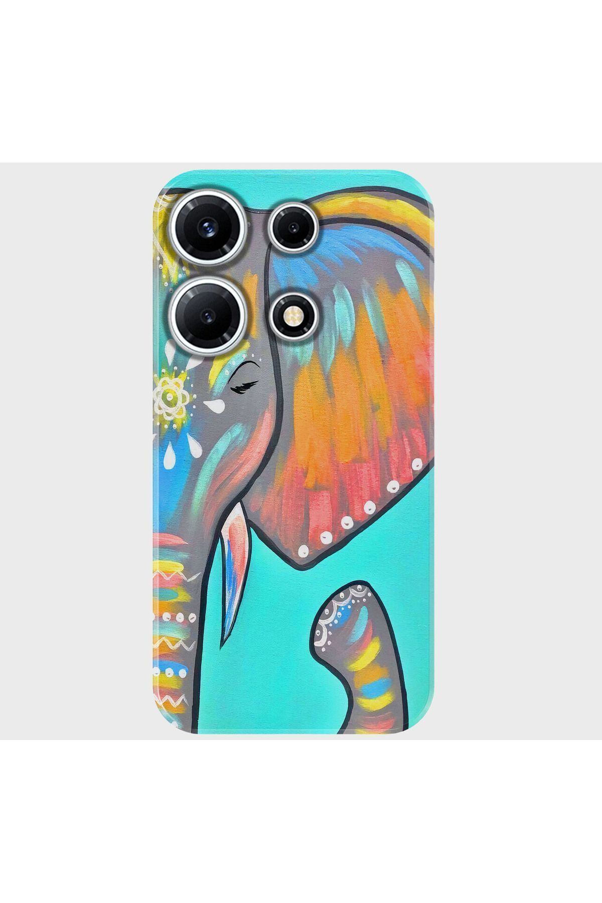 Activist INFINIX Note 30 Kılıf Desenli Baskılı Silikon - elephant