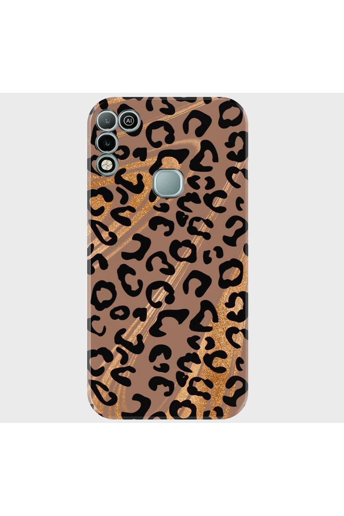 Activist INFINIX Hot 11 play Kılıf Baskılı Silikon ve Telefon Tutucu - leopar