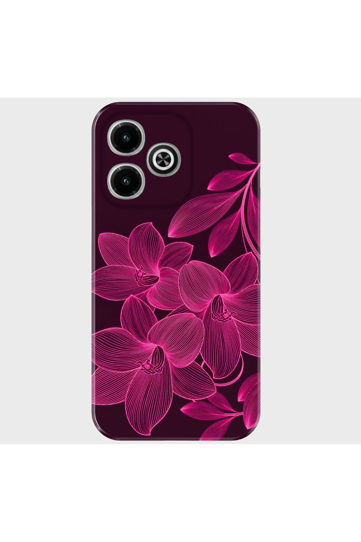 Activist INFINIX Hot 40i Kılıf Desenli Baskılı Kamera Korumalı Silikon - redflower