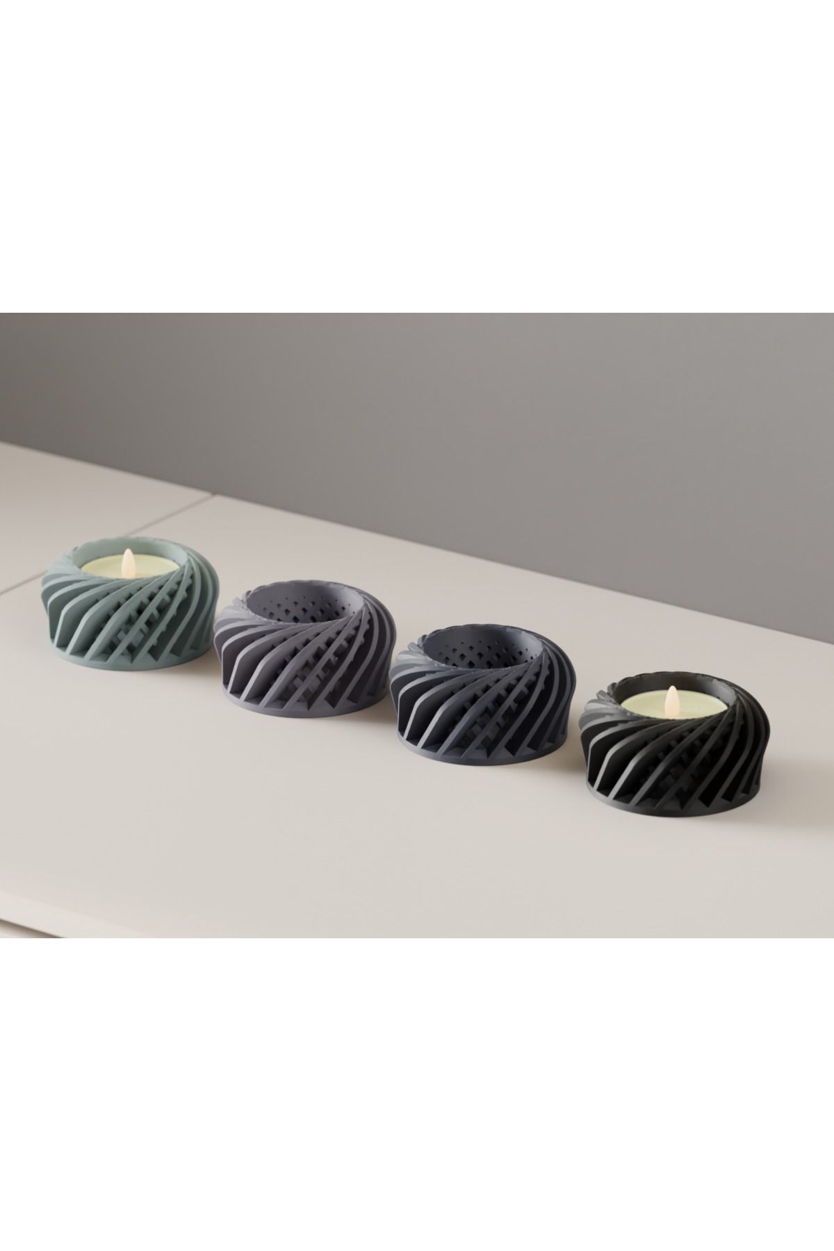 H&G 3D Atölyesi Dekoratif Tealight Mumluk