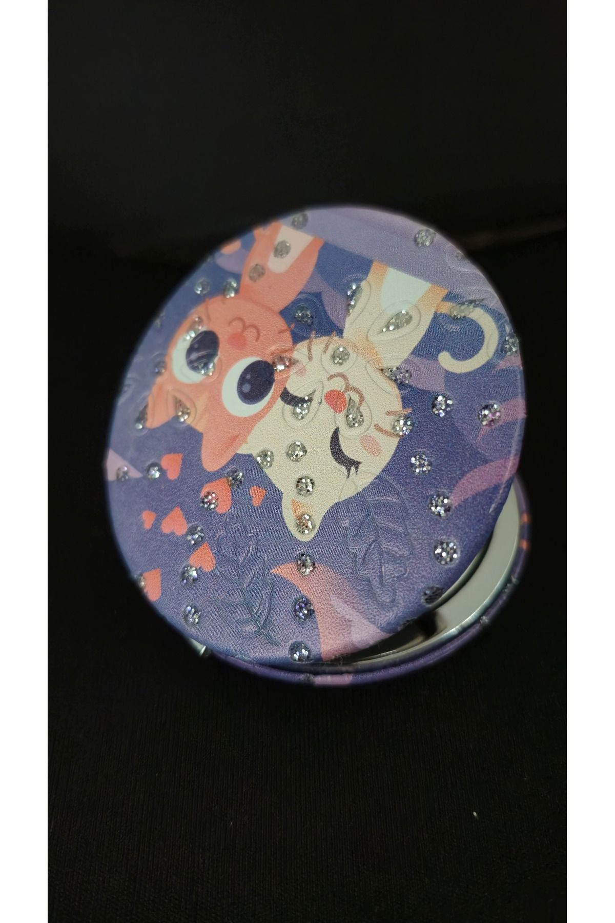 Land of Souvenir Desenli Makyaj ve Cep Aynası