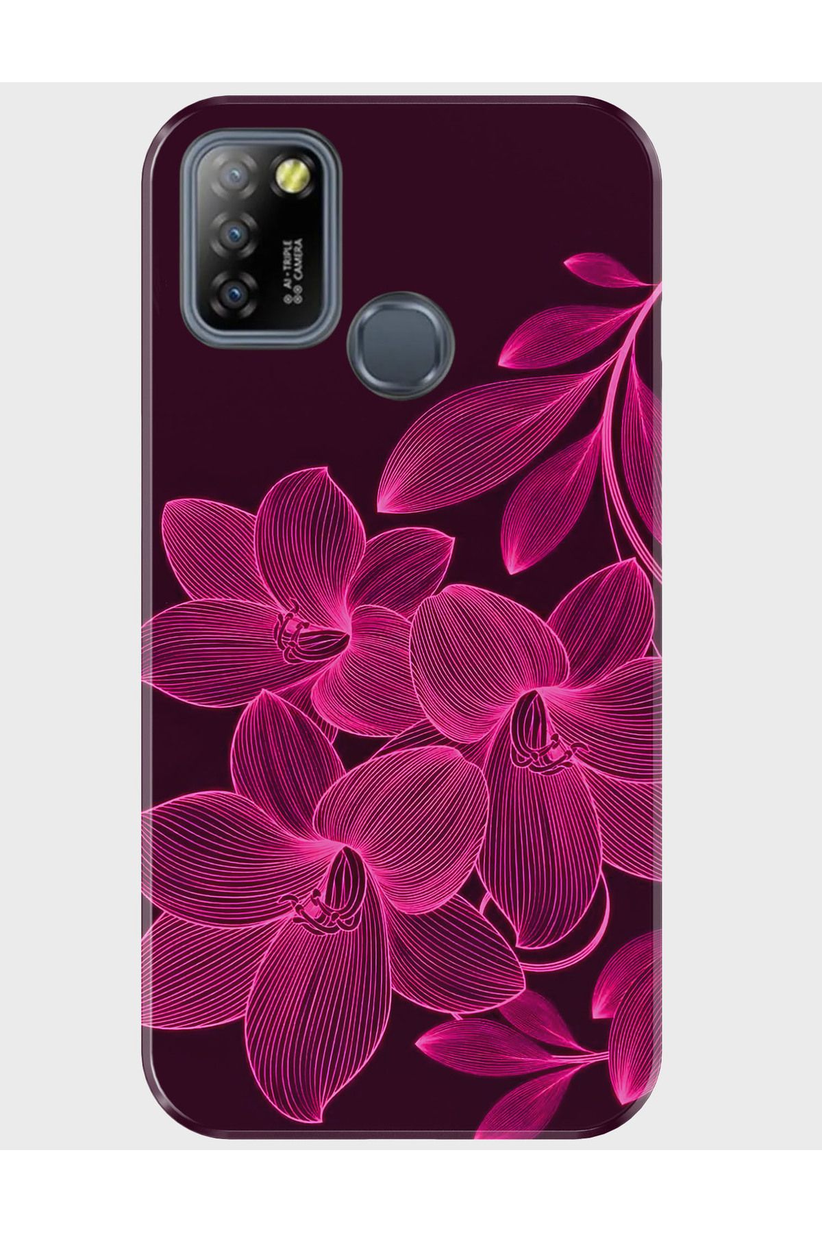 Activist INFINIX Smart 5 Kılıf Desenli Baskılı Silikon - redflower