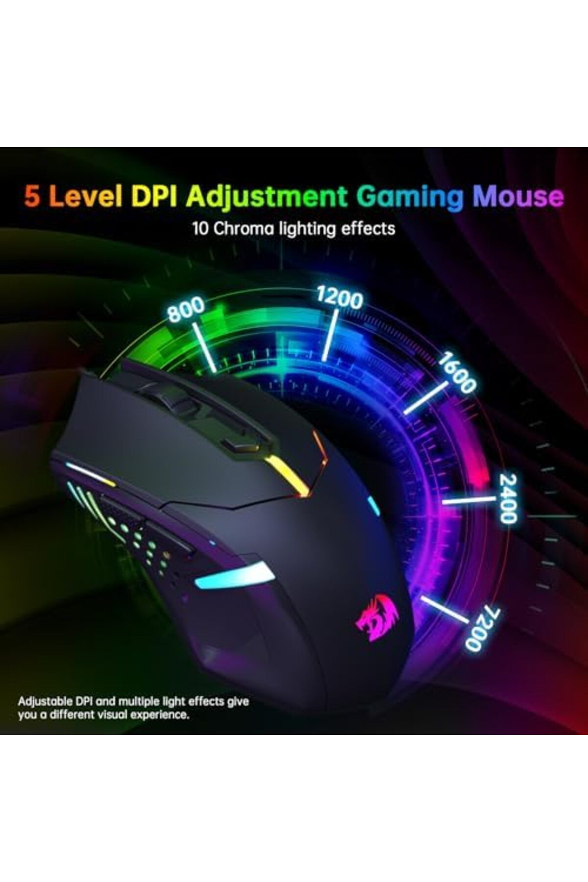 REDRAGON-Gaming Mouse with Backlighting, Gaming Keyboard, L-shaped Soundbar, Headphones with Microphone Combo 8