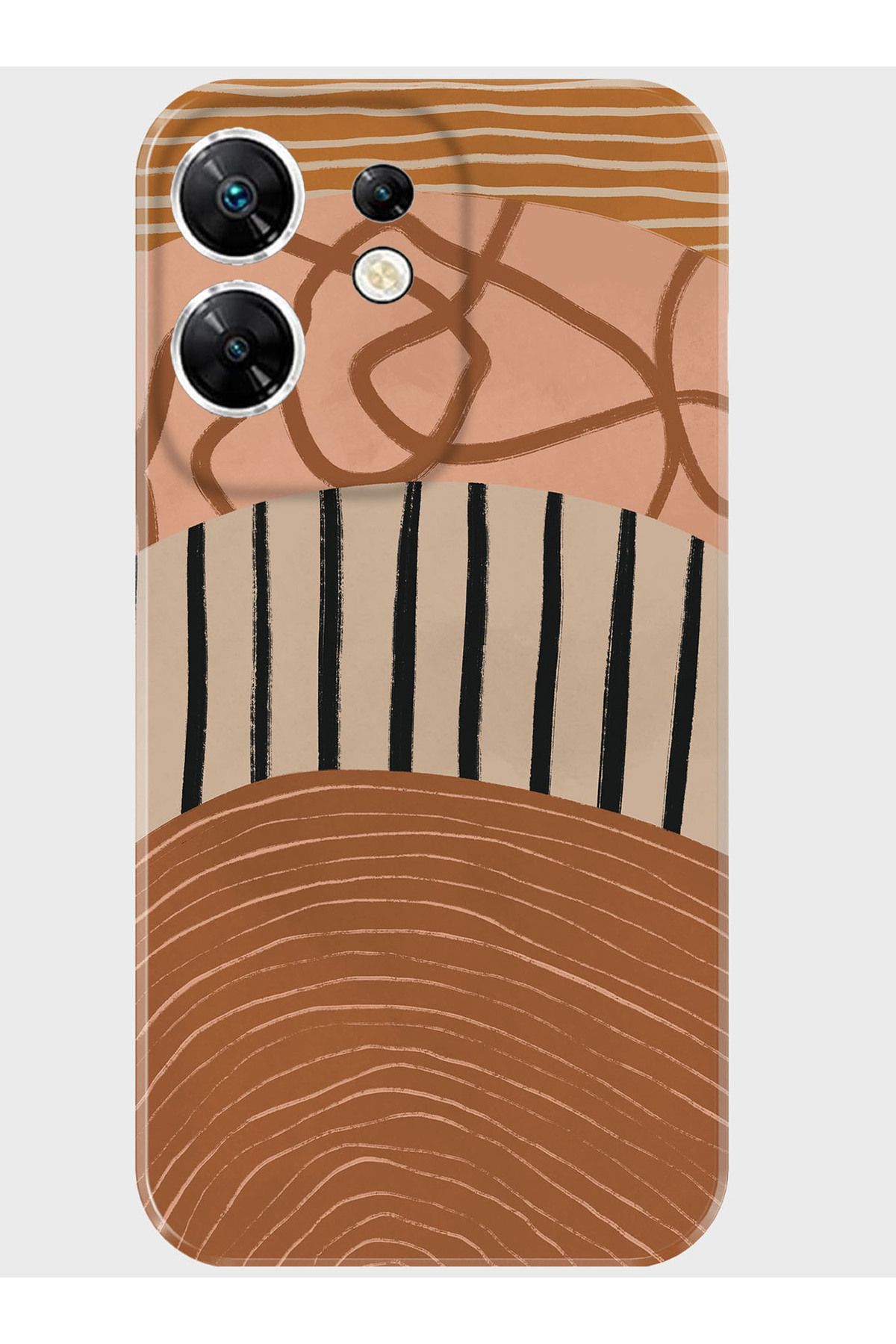 Activist INFINIX Zero 30 4G Kılıf Kamera Korumalı Baskılı Silikon Kapak - bronze
