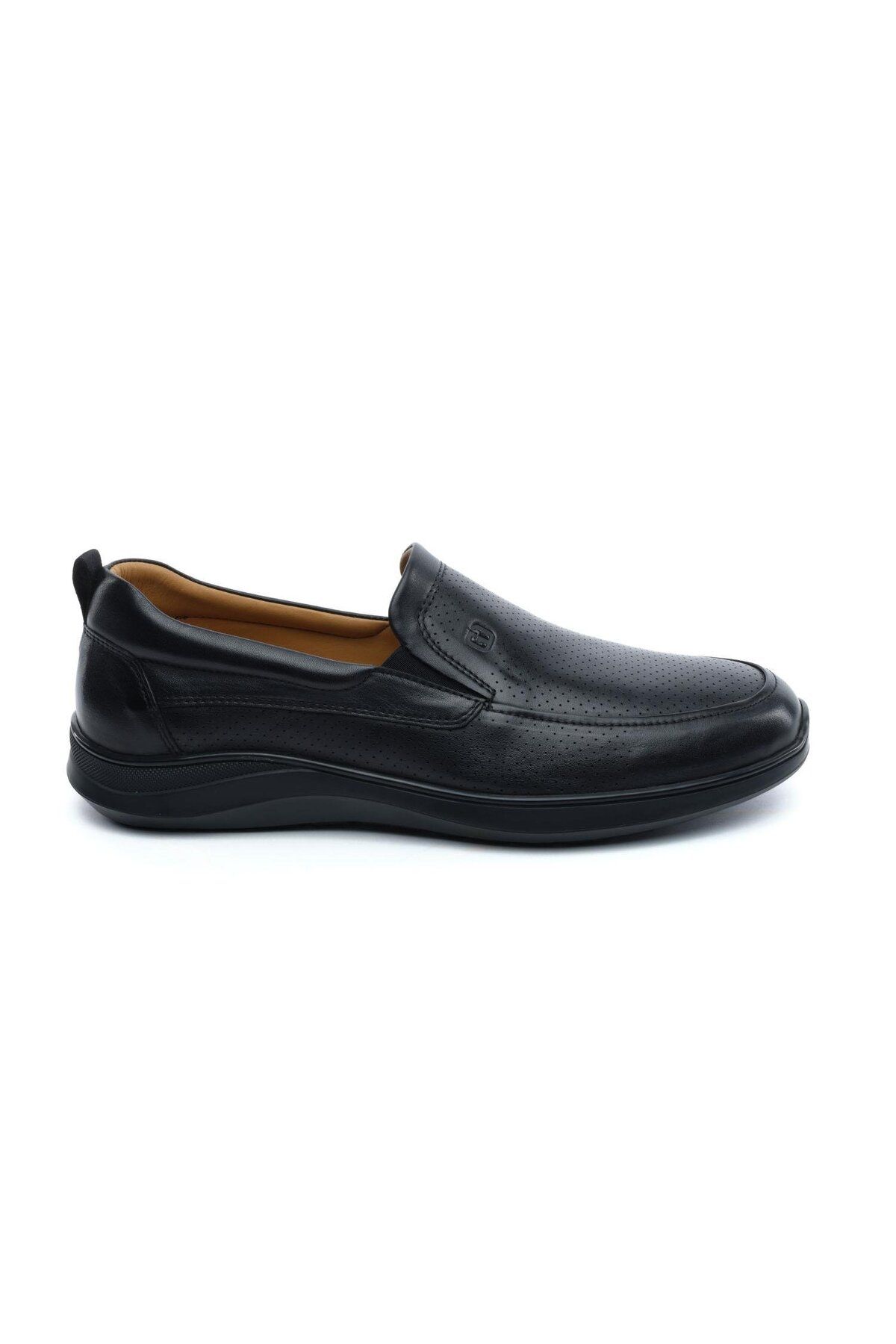 Greyder 64674 Siyah Hakiki Deri Erkek Comfort Ayakkabı