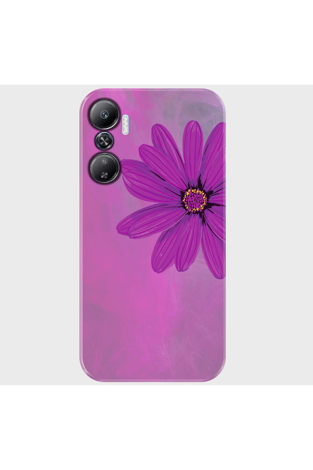 Activist INFINIX Hot 20 Kılıf Desenli Baskılı Kamera Korumalı Silikon - purpleflower
