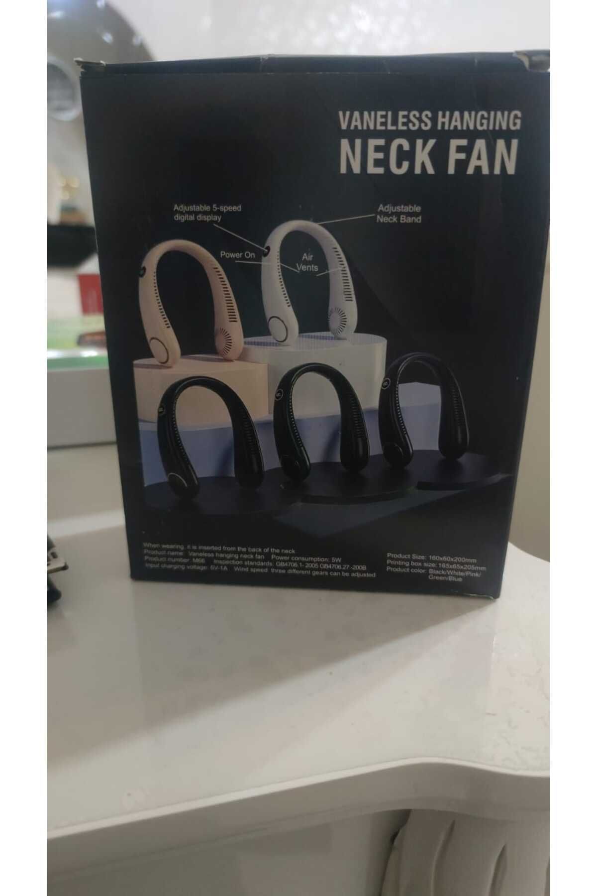 ARELL TEKNOLOJİ Boyun Fanı Eller Serbest Boyun Bandı Fanı, Giyilebilir Şarj Edilebilir Mini Taşınabilir Spor Fan