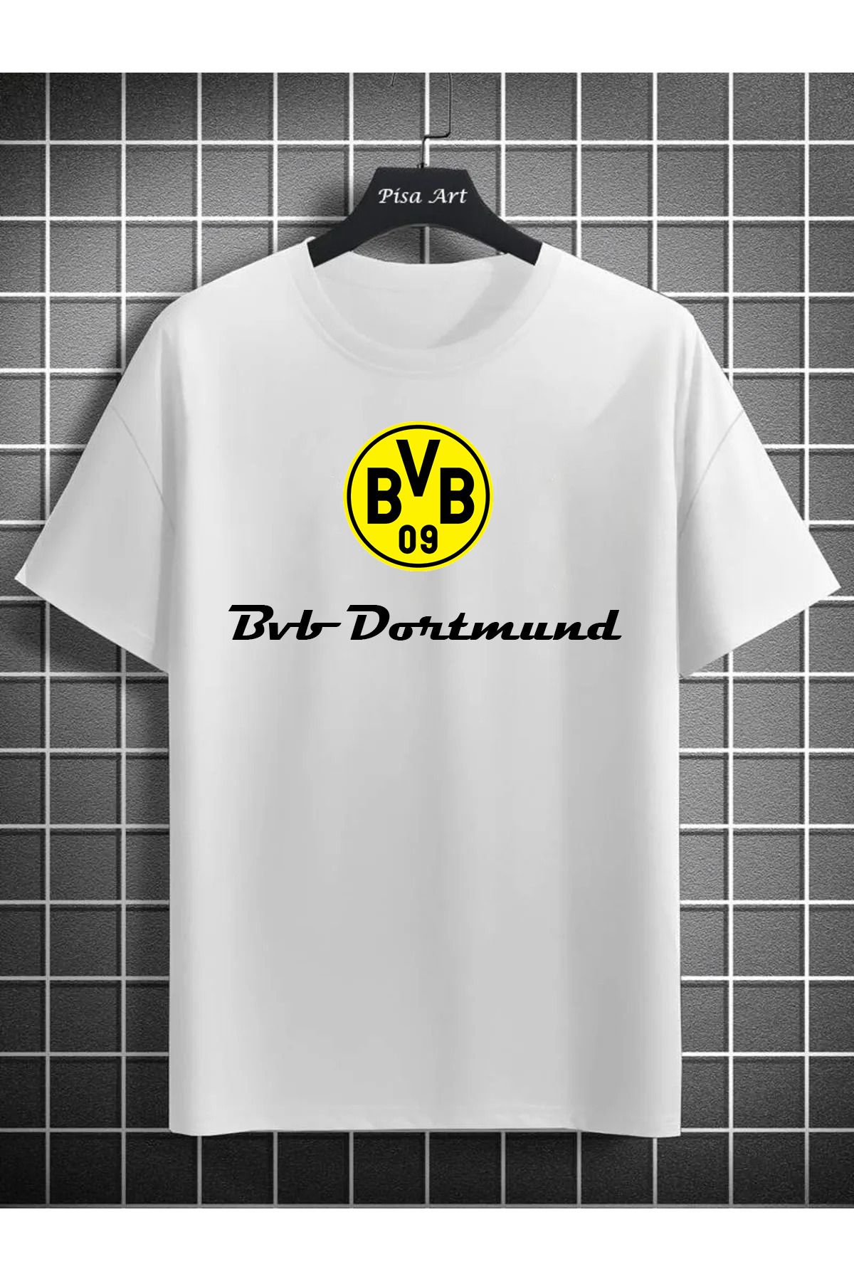 Pisa Art BVB Dortmund Özel Tasarım Unisex Taraftar T-Shirt