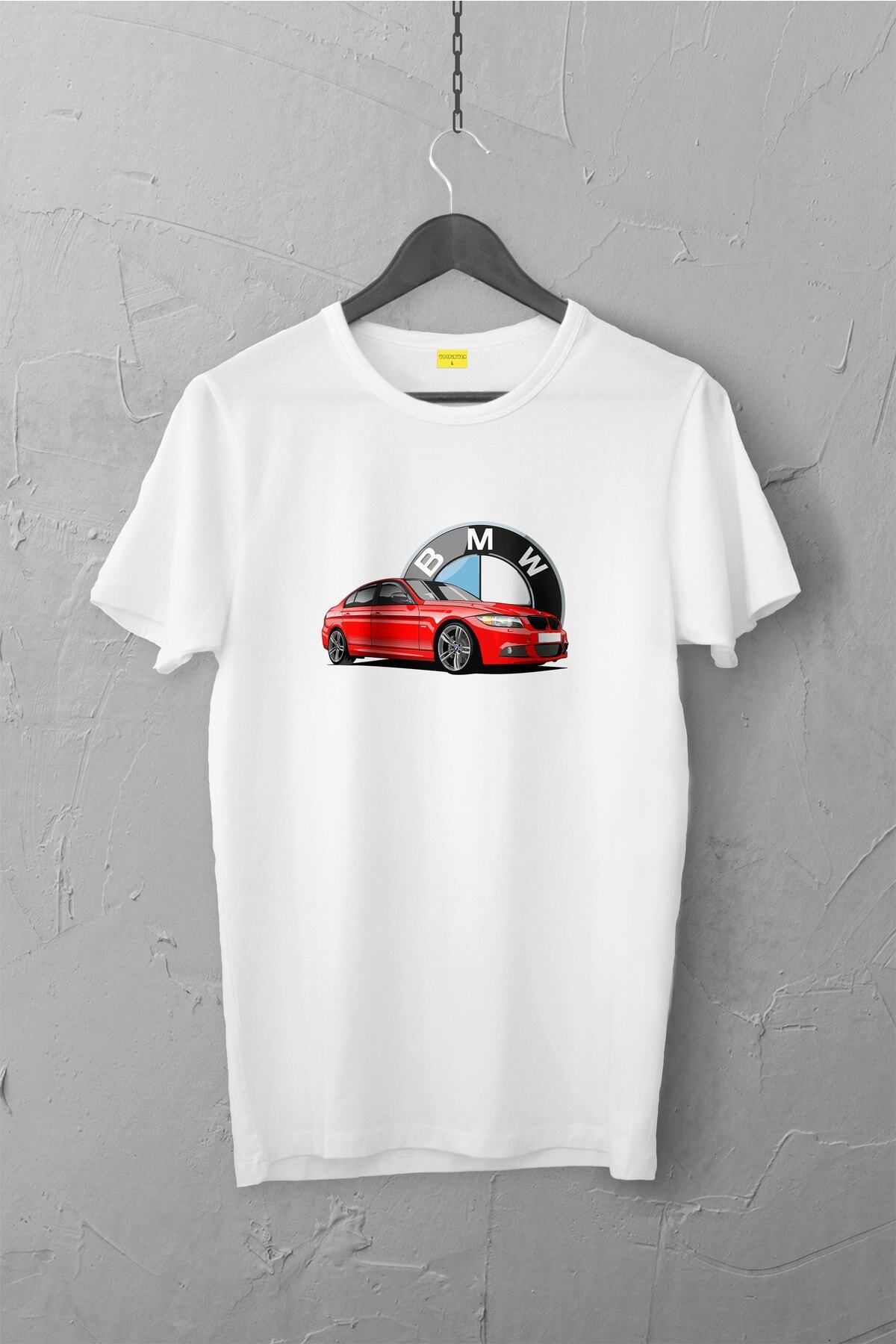 Pisa Art Bmw E90 Tasarımlı Tshirt , Unisex Premium, Çatlama Solma Yapmaz / Otomobil